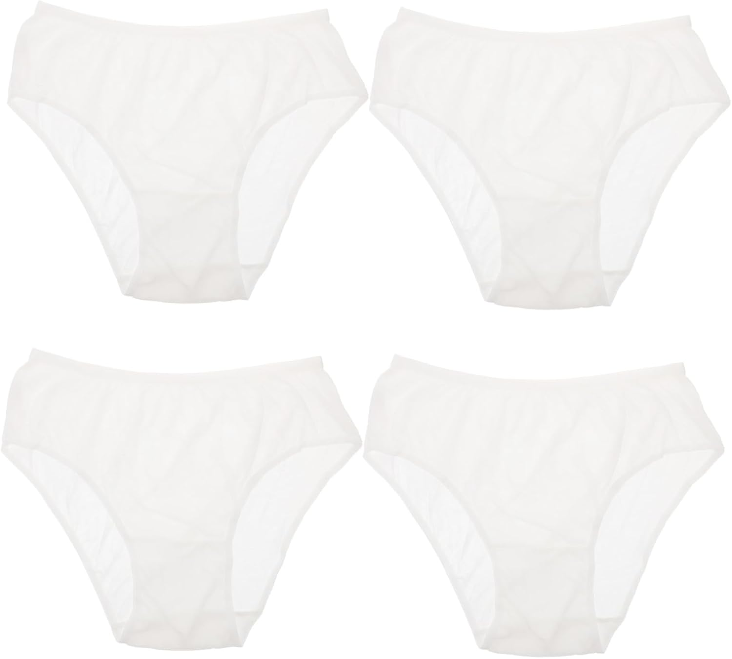 Minkissy Disposable Maternity Panties Postpartum Confinement Flexible Cotton Underwear for Women White XXL Pack of 4 Suitable for Hospital and Home Use image number 3