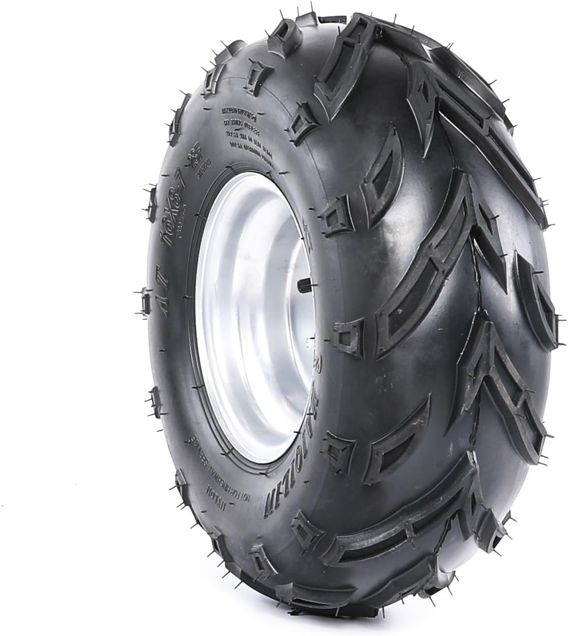 Set of 2 7 Inch Go Kart Tires Wheels 16X8-7 ATV Tubeless Tires and Rims 3 Stud 16X8X7 for Go Cart UTV Quad Bike Buggy Mini Bike 4 Wheelers Ride on Mower Taotao Coolster 110Cc 125Cc (2Pcs) image number 6