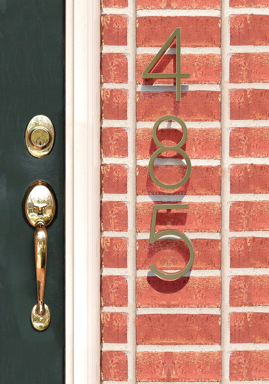 Distinctions by Hillman 843208 5-Inch Floating Mount House Polished Brass, Number 8 image number 4