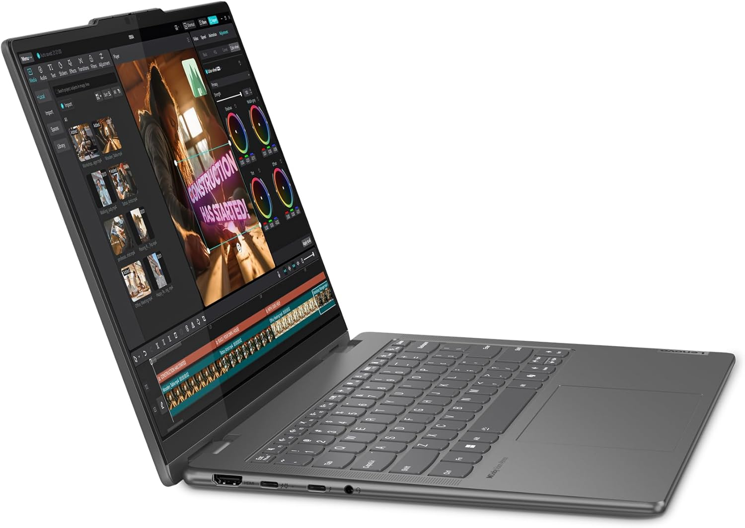 Lenovo Yoga 7 2-In-1 14IML9 Laptop, 14" + Digital Pen, 1TB/16GB RAM, Intel Core Ultra 7 155H, Storm Grey image number 4