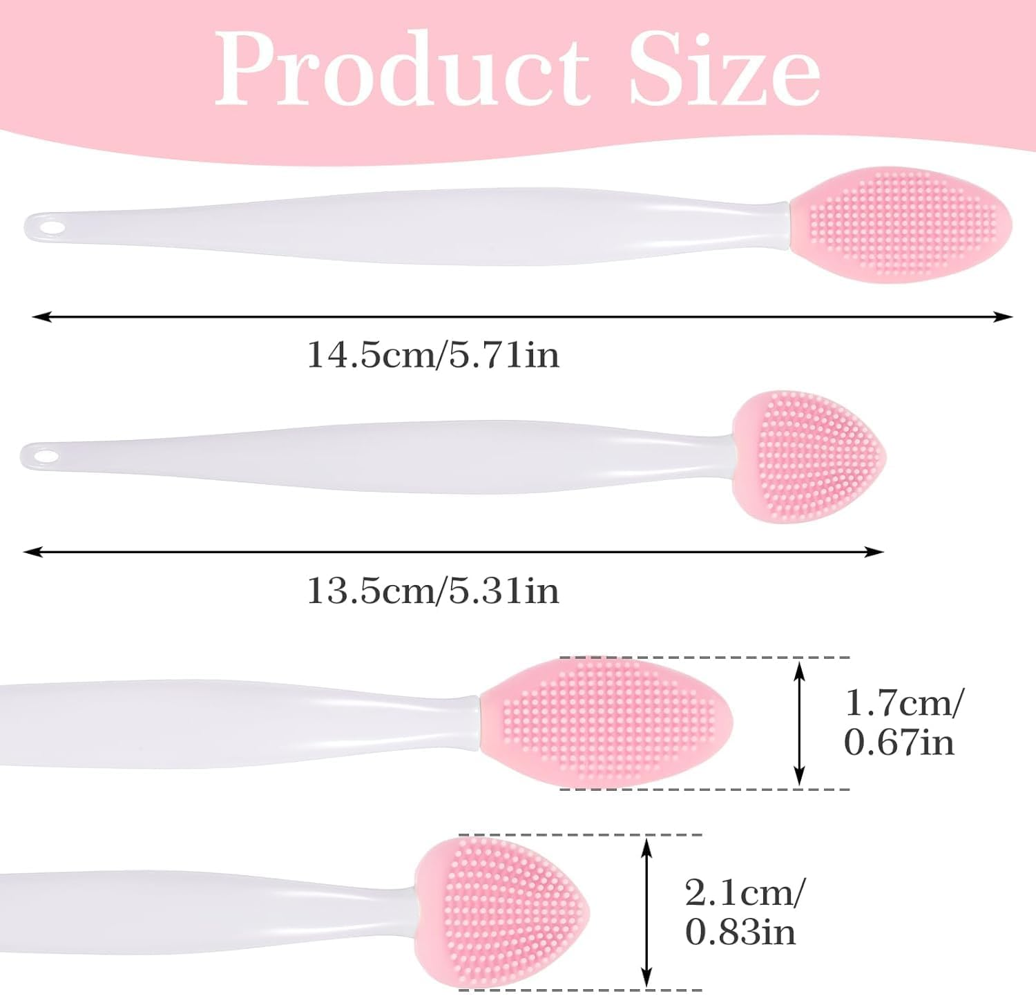 Black Seed Soft Silicone Grooming Scraper, 4Pcs Cat Soft Silicone Double-Sided Scraper for Chin Acne and Cleaning image number 4
