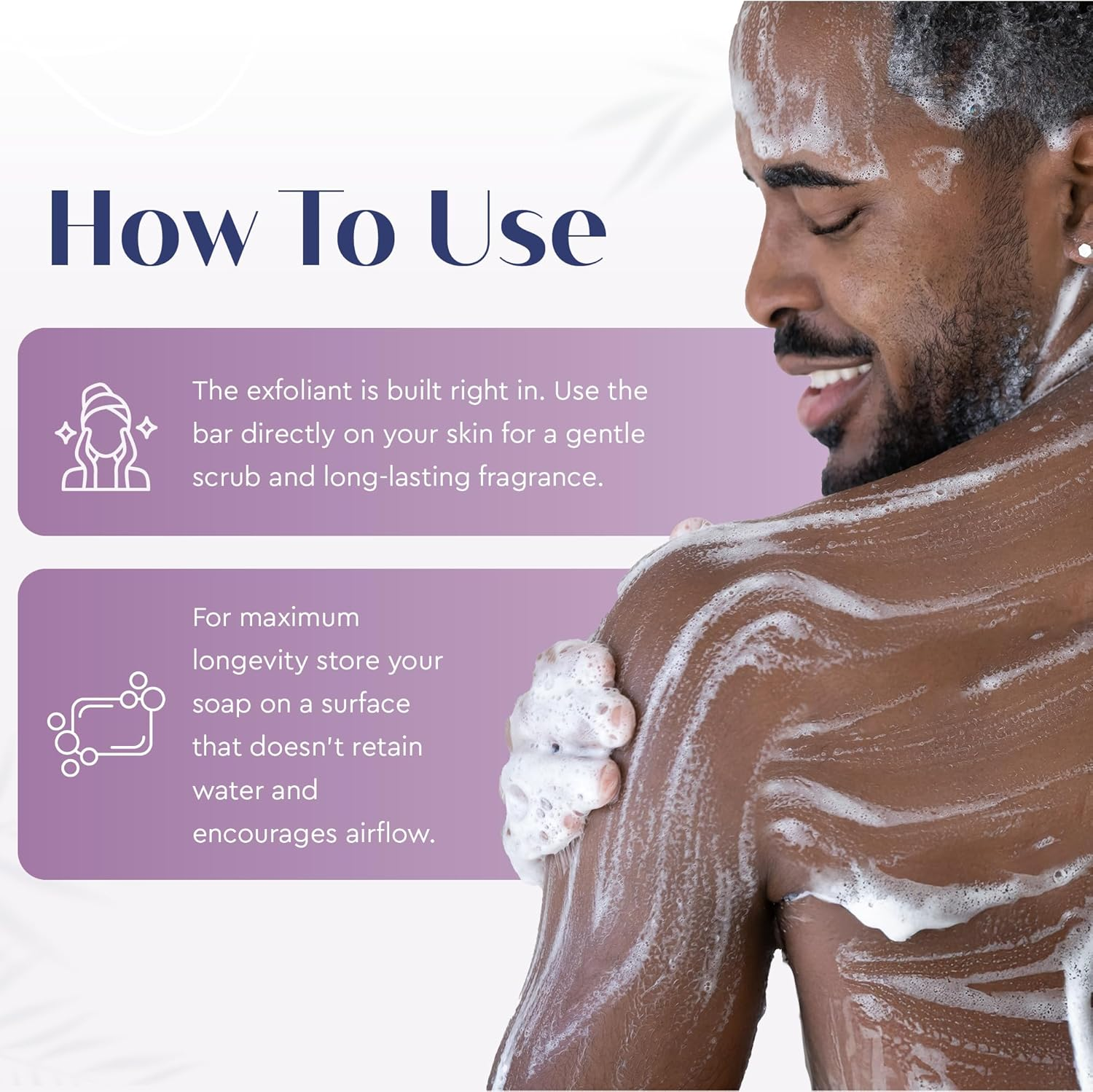 Baudelaire Exfoliating Sea Loofah Bar Soap - Triple Milled with 100% Natural Fragrance, 2% Seaweed and Sustainable Palm Oil (6 Individually Wrapped Bars) image number 1