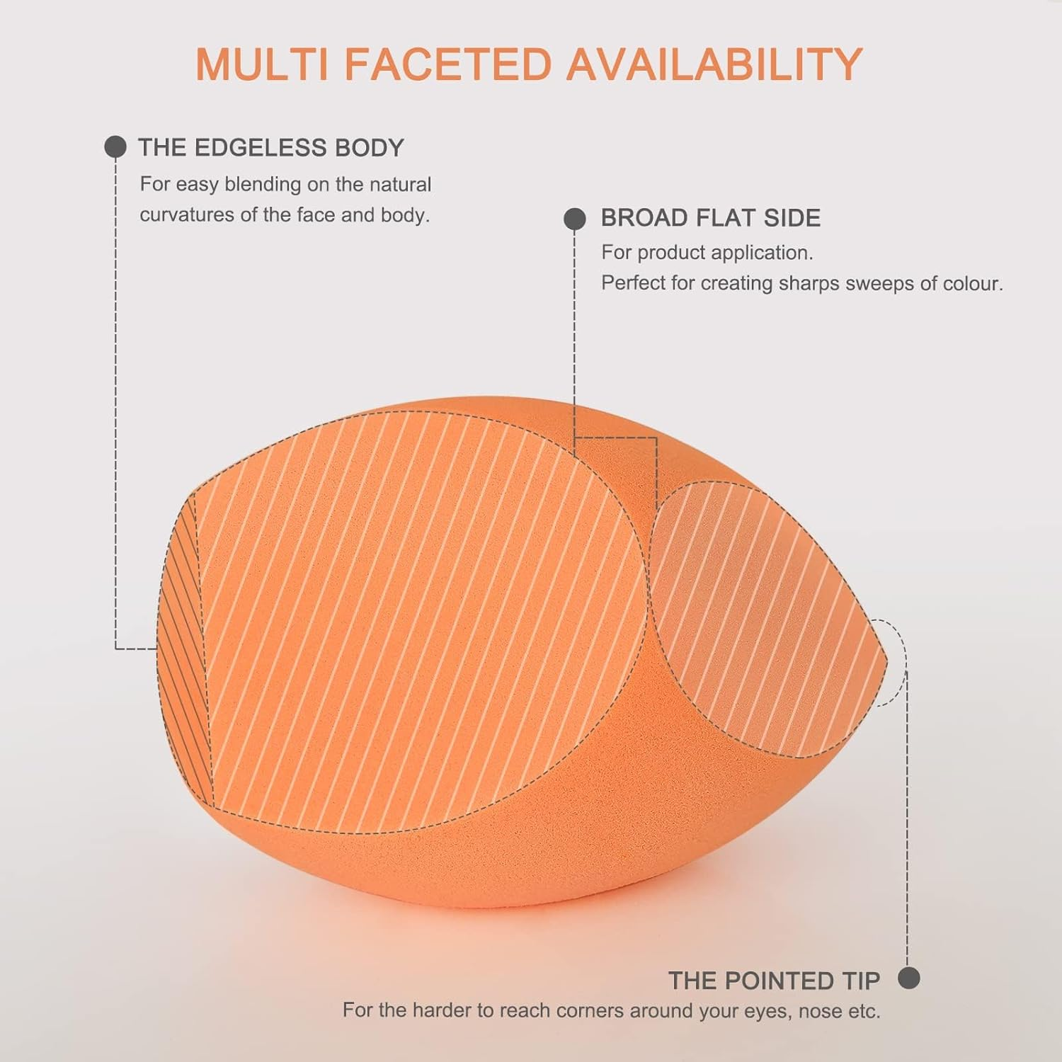 XL EXTRA LARGE Make up Beauty Sponges Blender Holder-For Dry & Wet Use for Face Body, Blush Cream, Liquid Foundation Powder Application image number 2