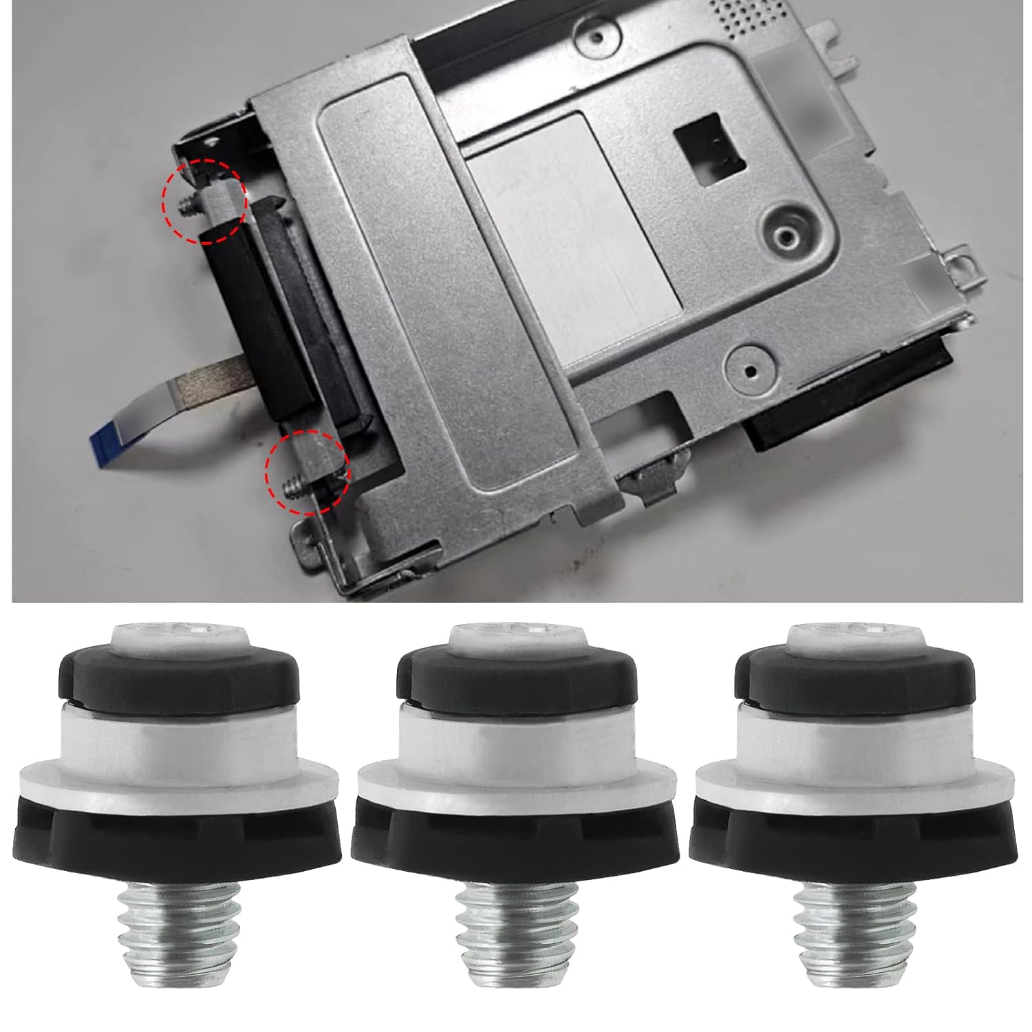 LT Easiyl 10PCS Hard Drive Mounting Screws 8.6X7.6Mm M3 Hard Drive Screws 511945-005 Compatible with HP 2.5Inch HDD/SSD G3 G4 G5 G6 Mini PC G2 G3 AIO PC image number 2