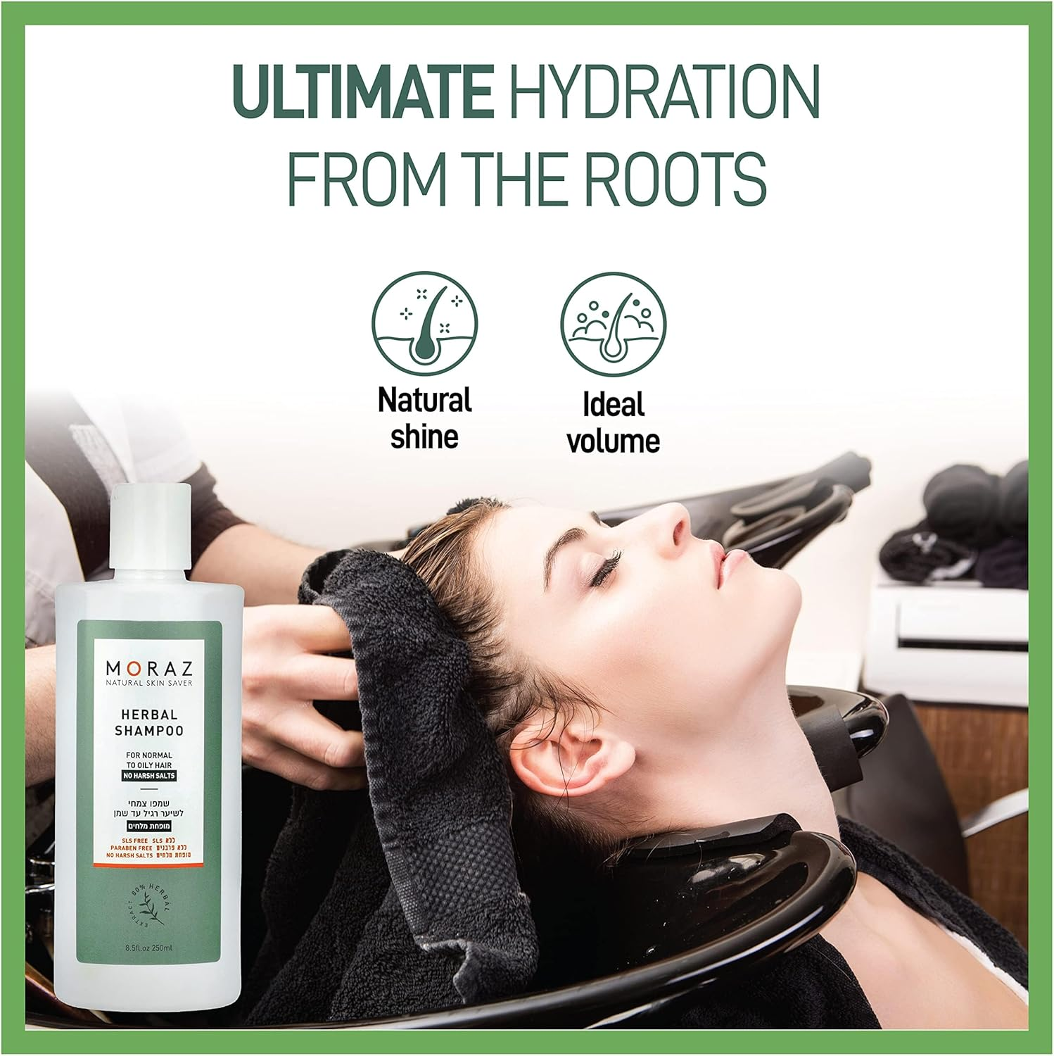 Herbal Shampoo for Normal to Oily Hair by Moraz for Unisex - 17 Oz Shampoo image number 4