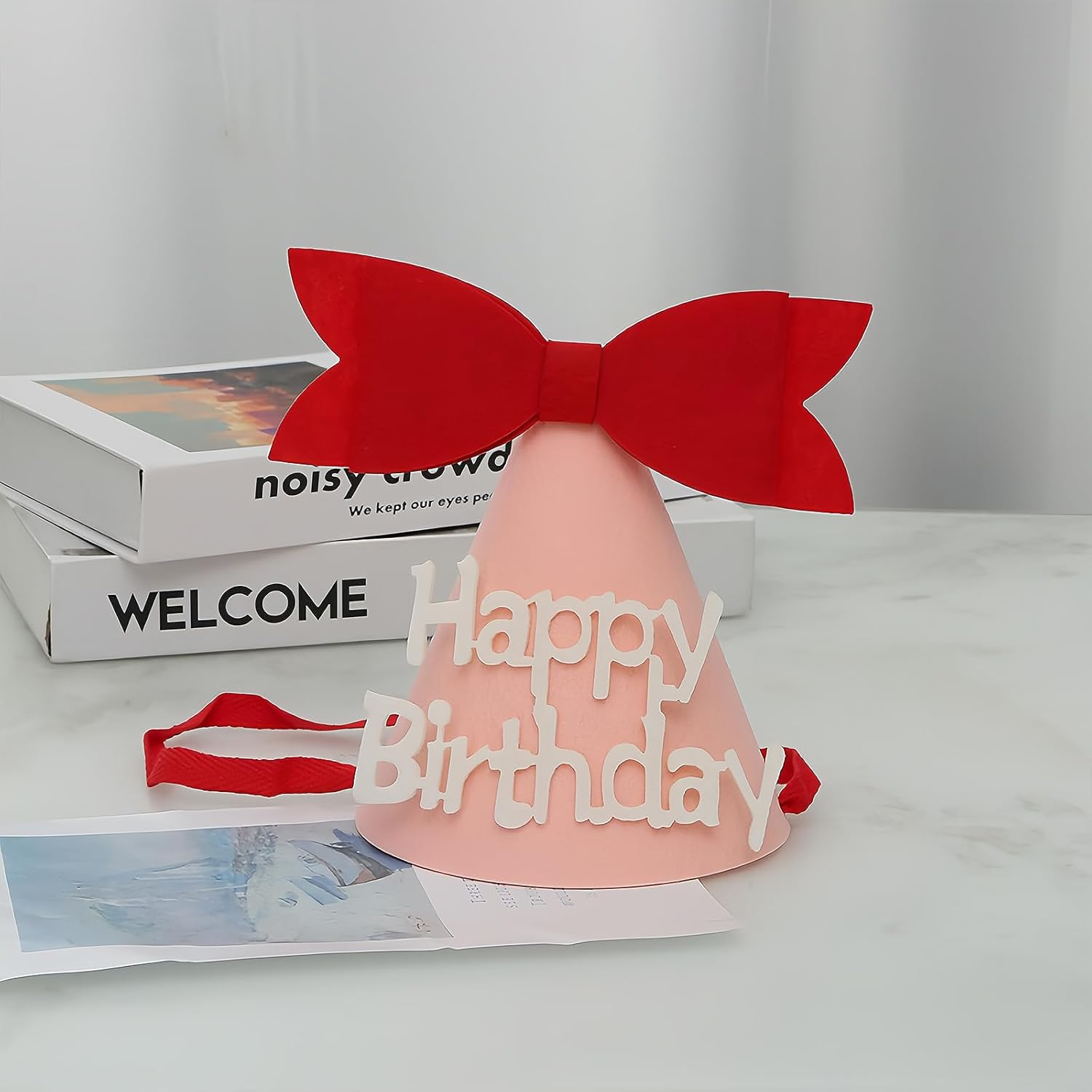 Cartoon Felt Birthday Party Hats - Fun Photo Props for Birthday Parties, Party Decorations, Suitable for Adults and Children Gifts. image number 1