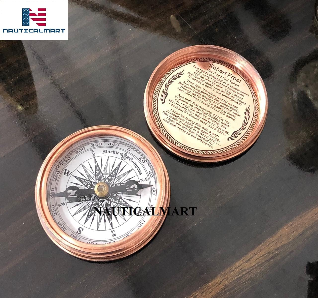 Brass Compass Go Confidently in the Direction of Your Dreams Engraved Compass for Confirmation Gifts, Baptism Gifts, Best Easter, Birthday Gifts, Graduation Gifts, Wedding Gifts, Religious Gifts image number 4