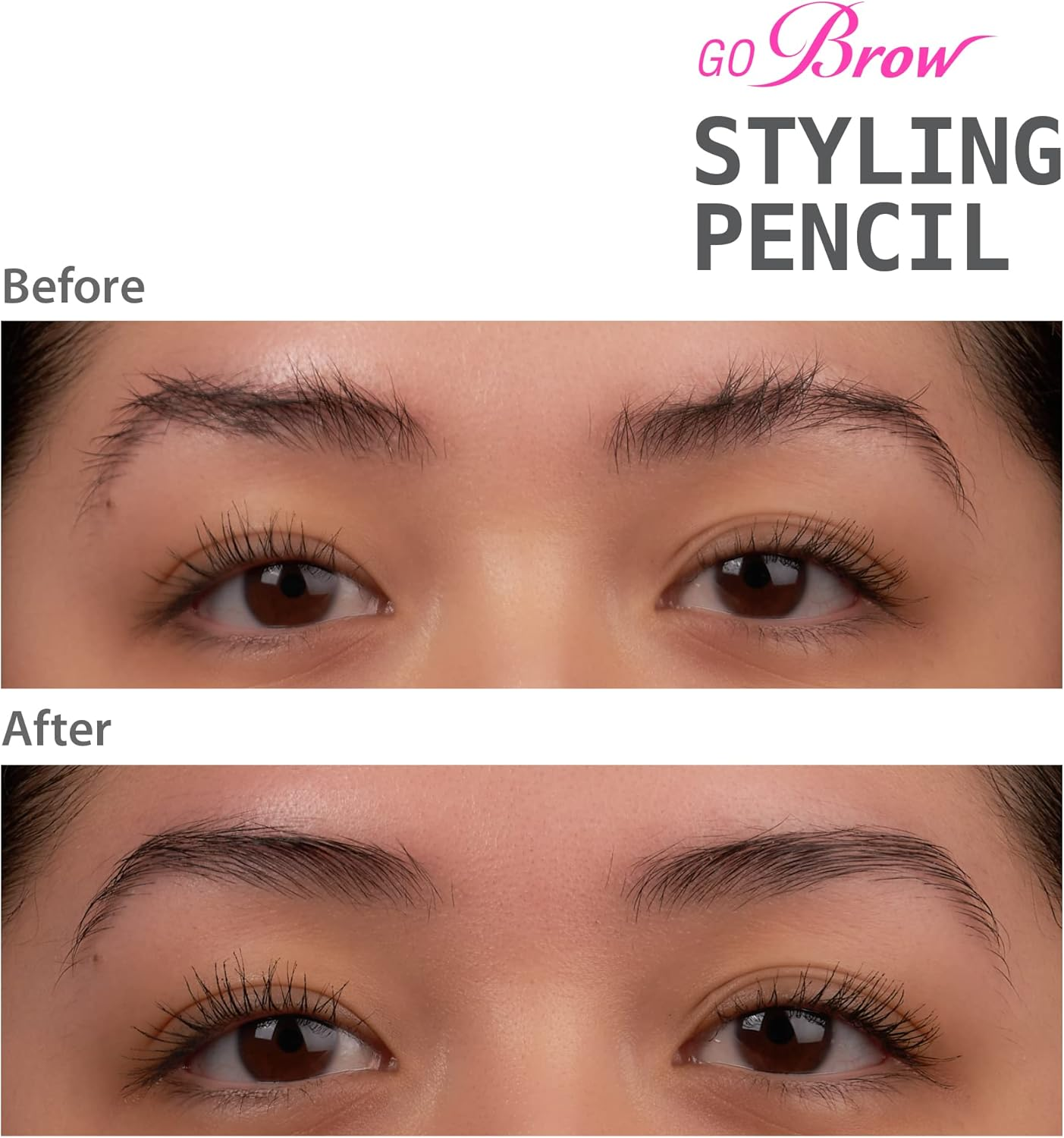 Ruby Kisses Brow Styling Pencil with Brush, Long-Lasting Eyebrow Wax, Clear Brow Shaper, Precision Sculpting & Shaping, Professional Quality, Easy Application