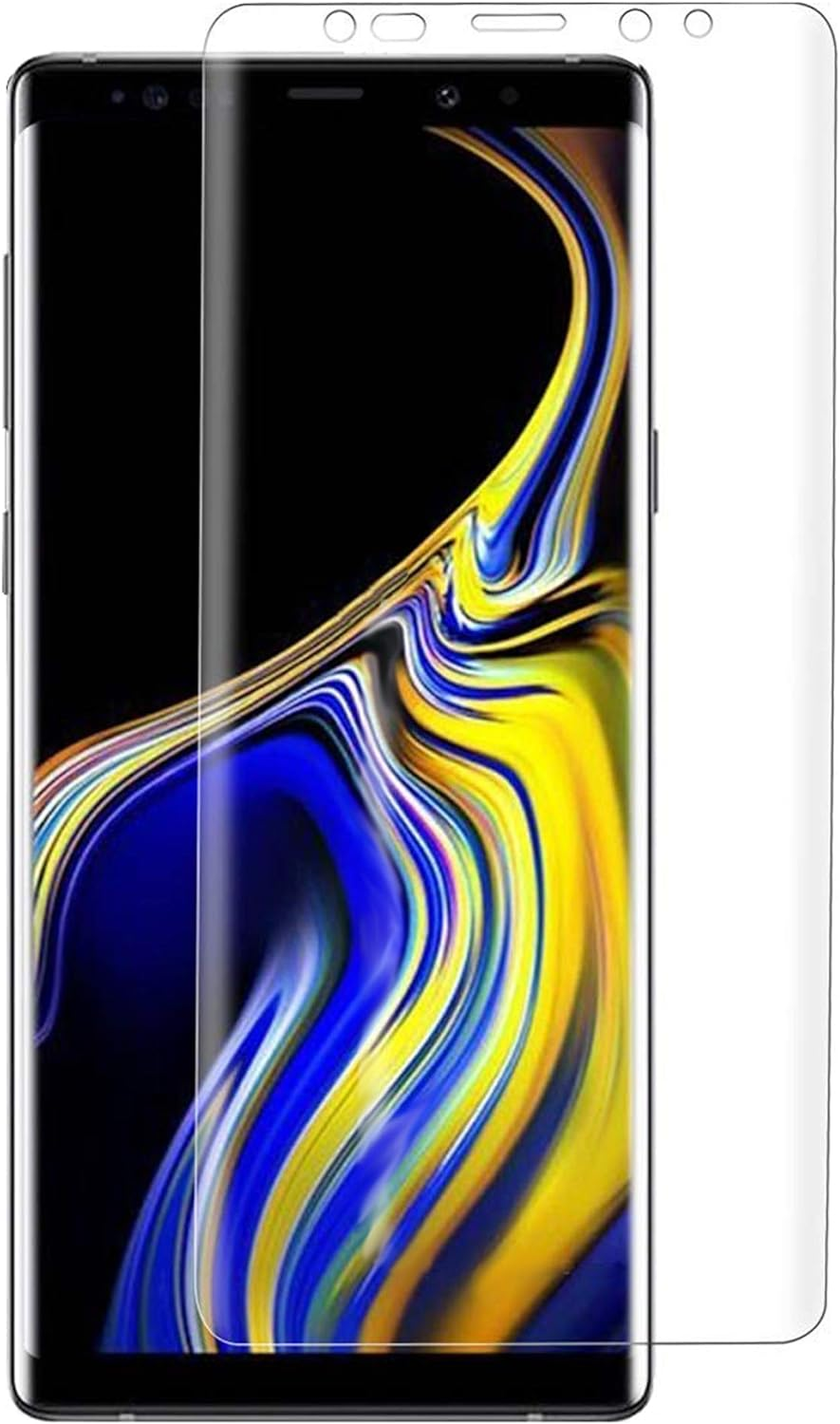 MEZON [3 Pack] Premium Hydrogel Screen Protector for Samsung Galaxy Note 9 &ndash; Full Coverage Ultra Clear Edge-To-Edge Film &ndash; Case Friendly, Shock Absorption (Galaxy Note 9, Hydrogel)