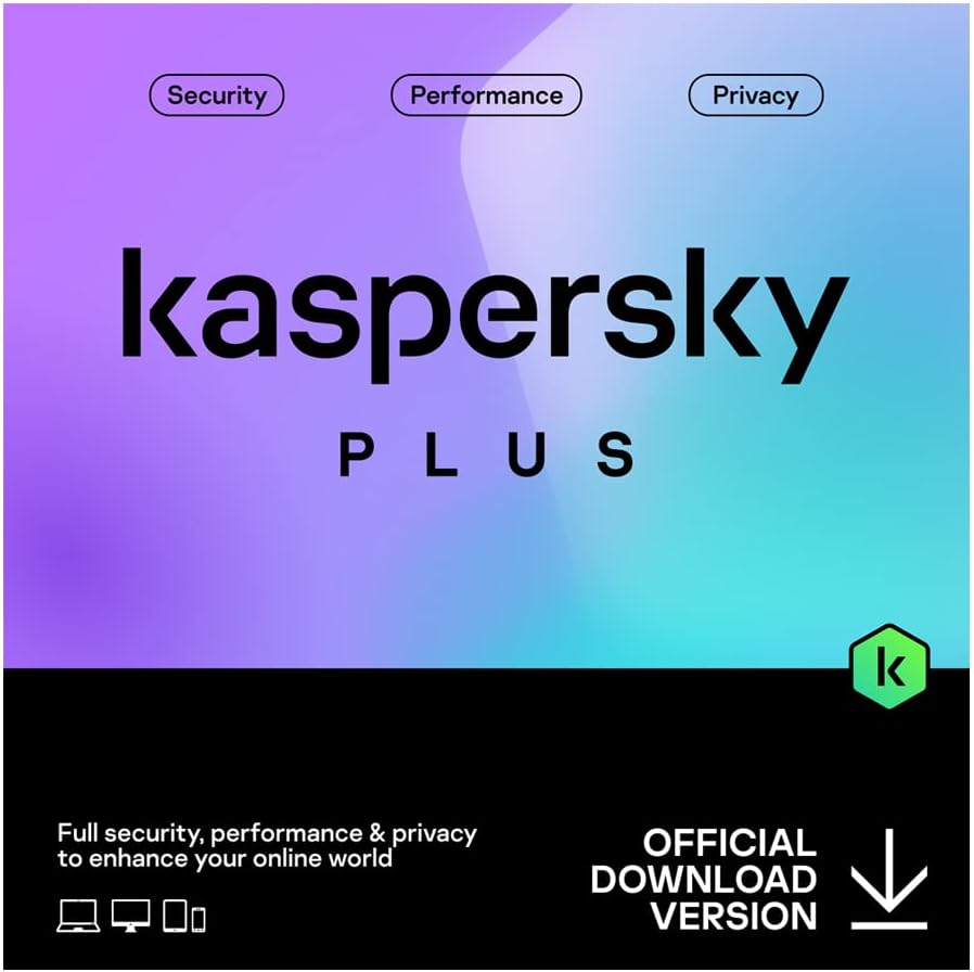 Kaspersky plus Total Security 10 Devices 1 Year Software License, Antivirus for PC, MAC | Same Day Digital Delivery image number 1
