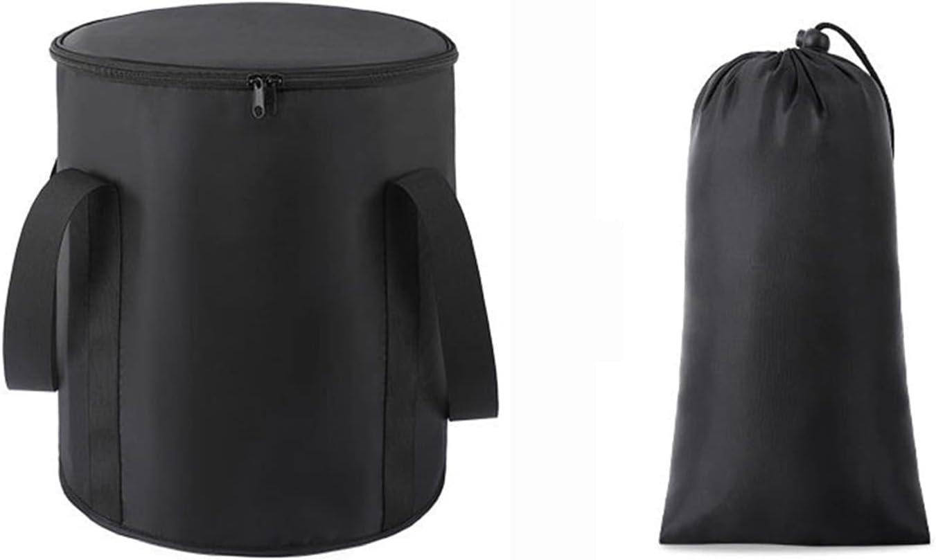 LKYJD Foot Bath Basin Portable Travel Collapsible Foot Basin Folding Foot Bath Tub Storage Bucket Soaking Feet Bucket for Camping Washing (Color : Pink A, Size : 31X36Cm)