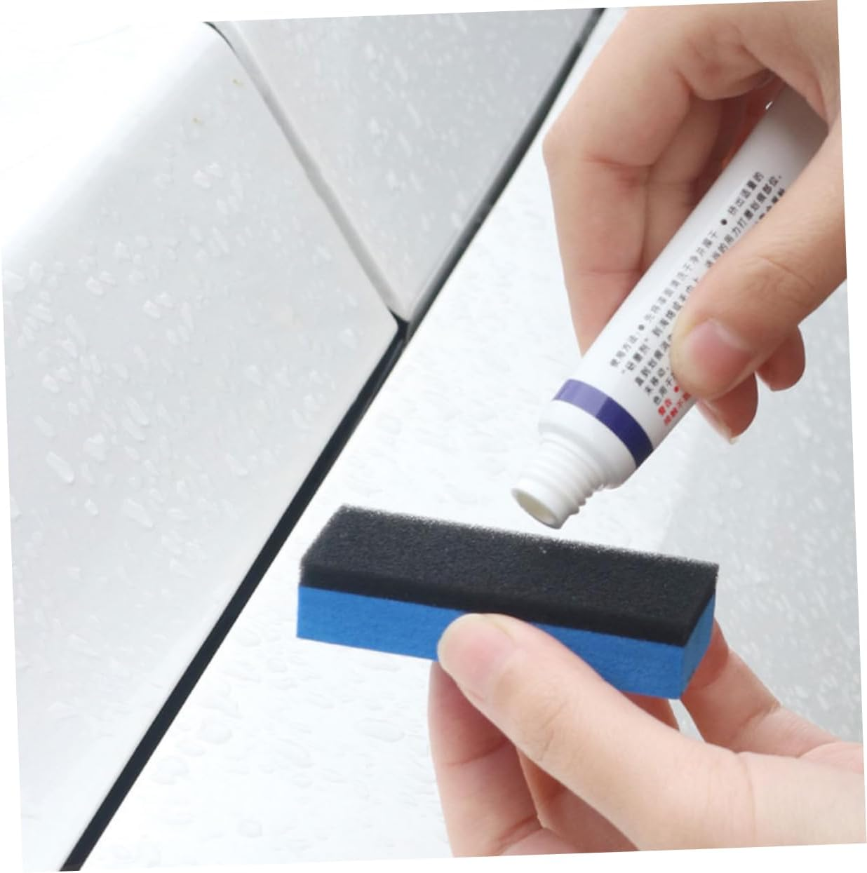 HONMEET Tire Shine Applicator Sponge Pads 6Pcs, High-Density Tire Dressing Applicator for Car Detailing and Wheel Shine, Large Car Wax Coating Sponges for Automotive Exterior Care image number 4