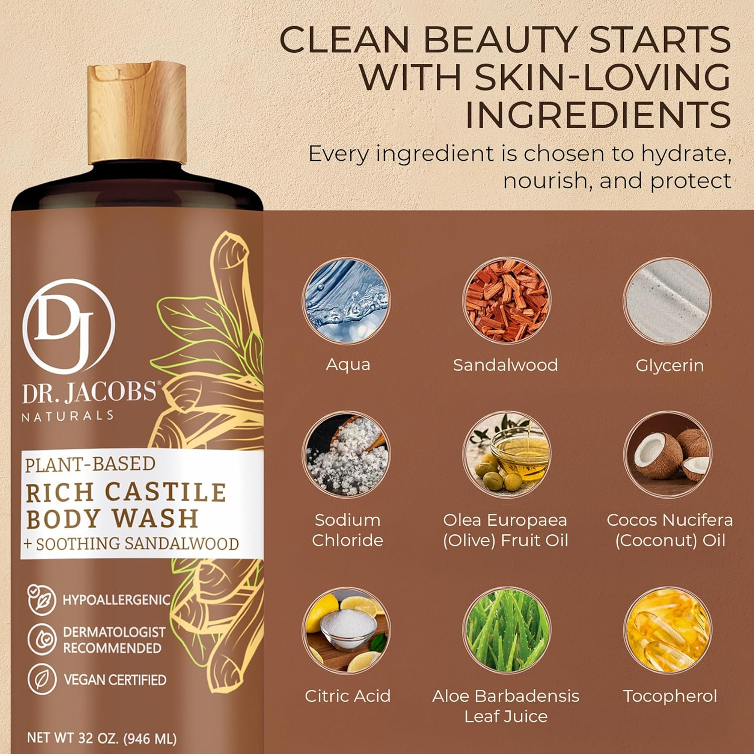 Dr. Jacobs Naturals Castile Liquid Soap - 16 Oz - Lavender image number 6