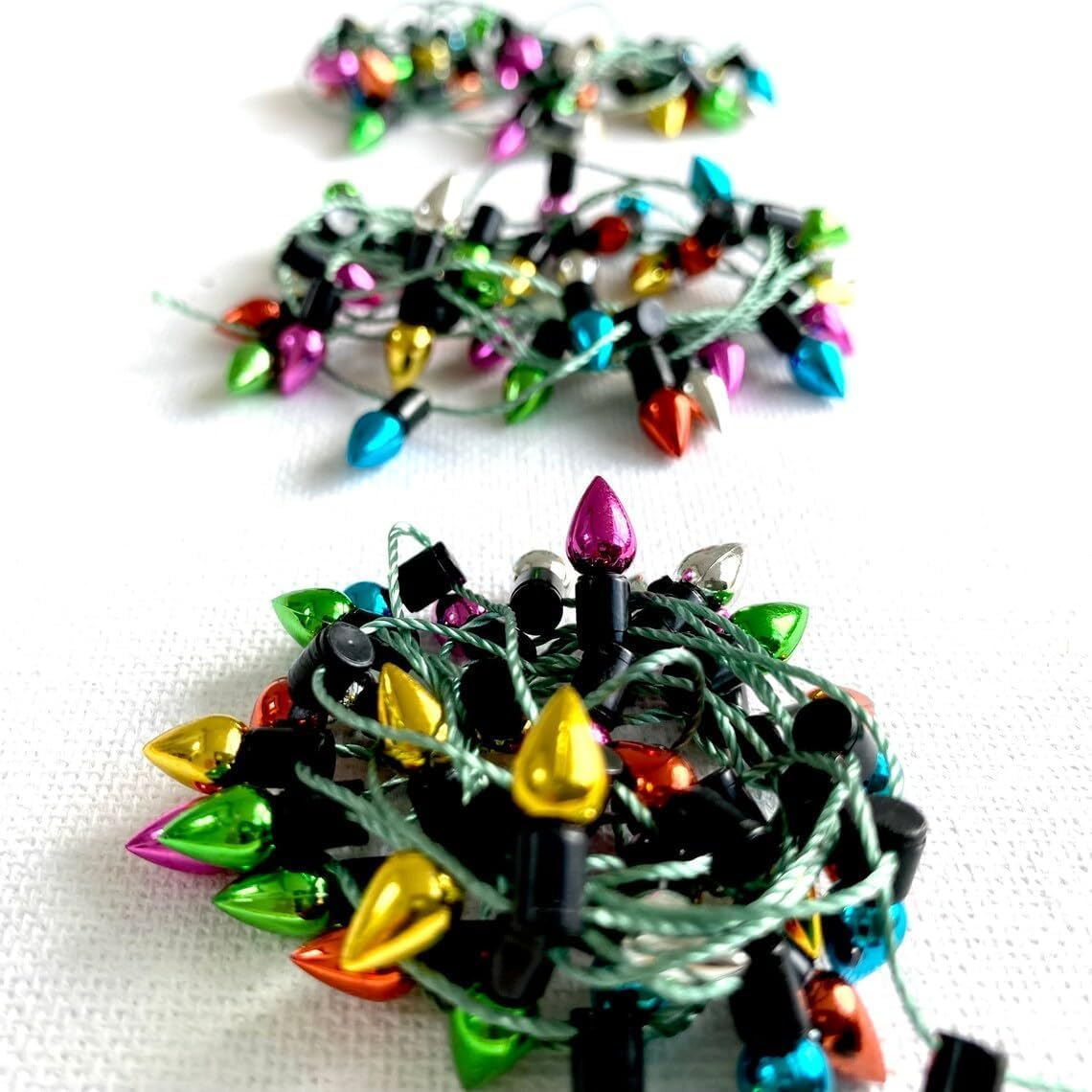 Gnome Fairy Lights Miniature, Gnome Accessories Fairy Lights, Dollhouse Accessories, Miniature Garden Christmas Decoration, Dollhouse Gnome Door Decoration (A) image number 2