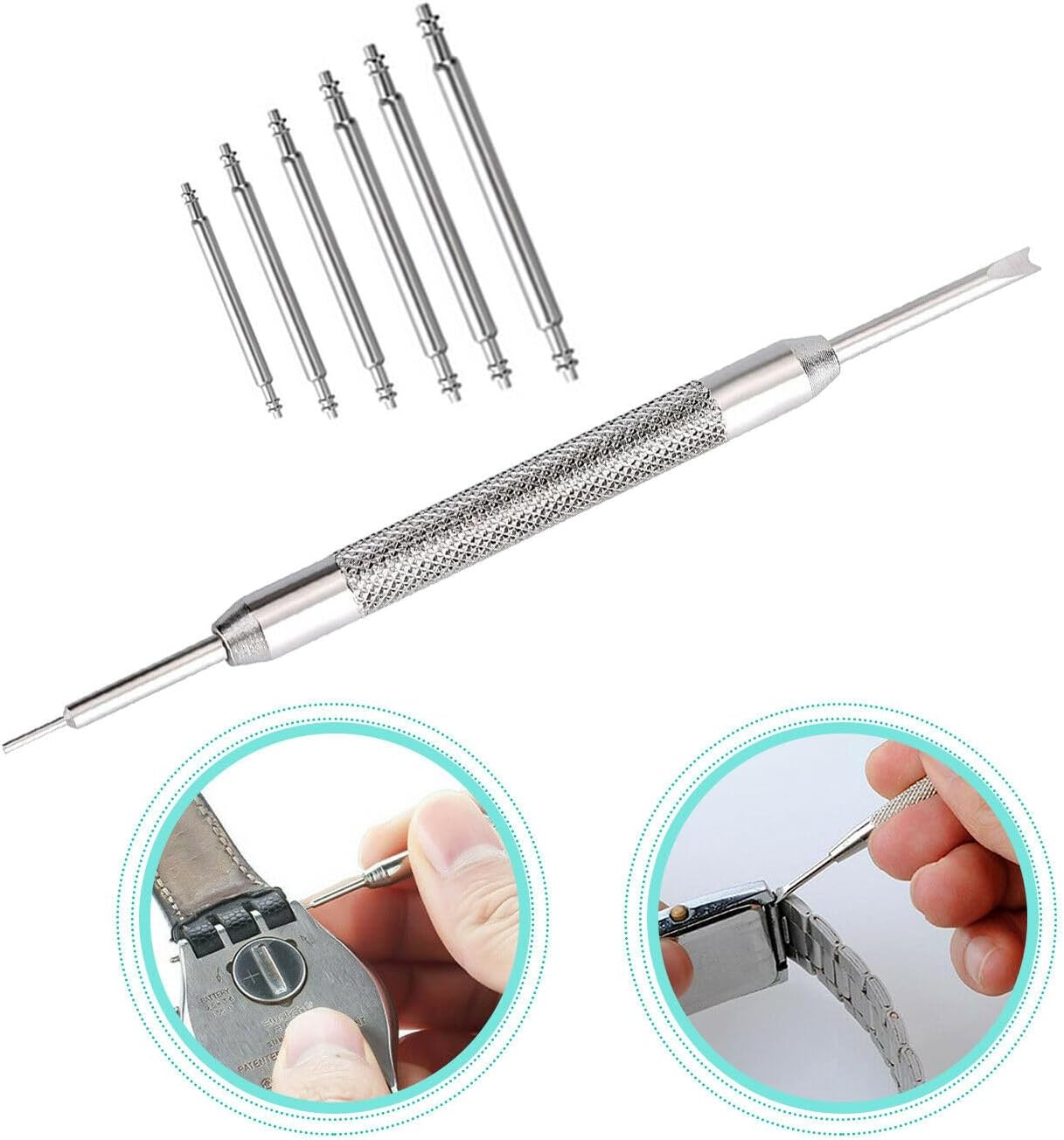 Watch Band Repair Tool Watch Link Remover Spring Bar Pins Link Remover for Watch Repair and Watch Band Adjustment image number 3