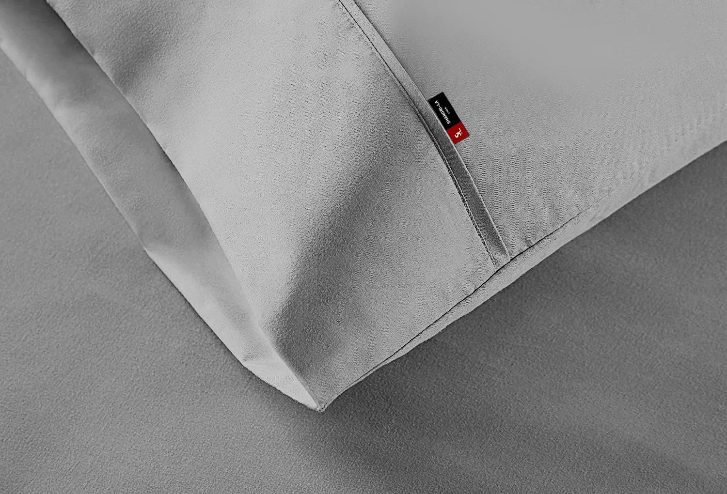 Kingtex 1800 Thread Count Ultrasoft Sheet Set, Queen, Light Grey image number 4