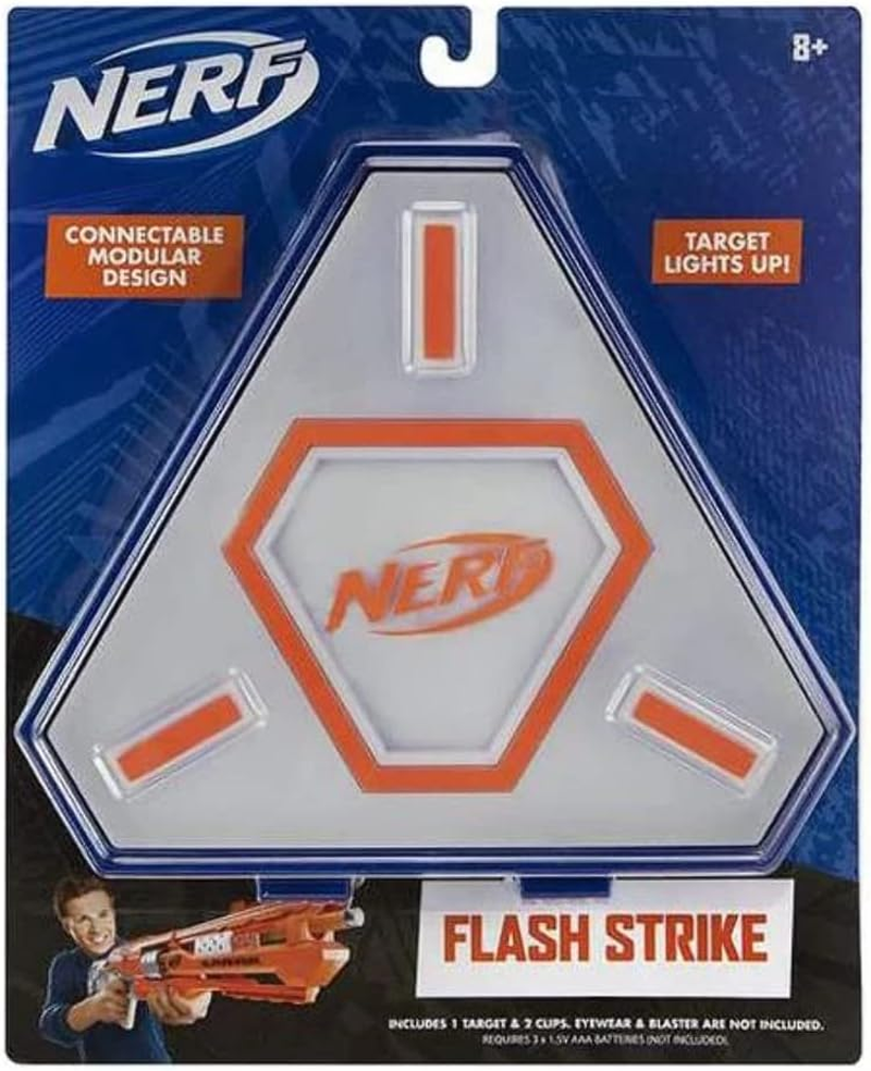 Nerf Elite NER0240 Flash Strike Target - Expandable 13Cm Target Module with Light Effect for Children Aged 8 Plus