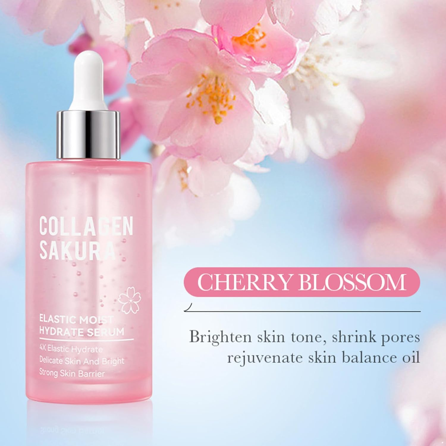 Manyakai 100Ml Face Essence Serum for Women Lightweight Non Greasy Feel Natural Ingredients for Dry and Dehydrated Skin Sakura Essence One Size image number 4