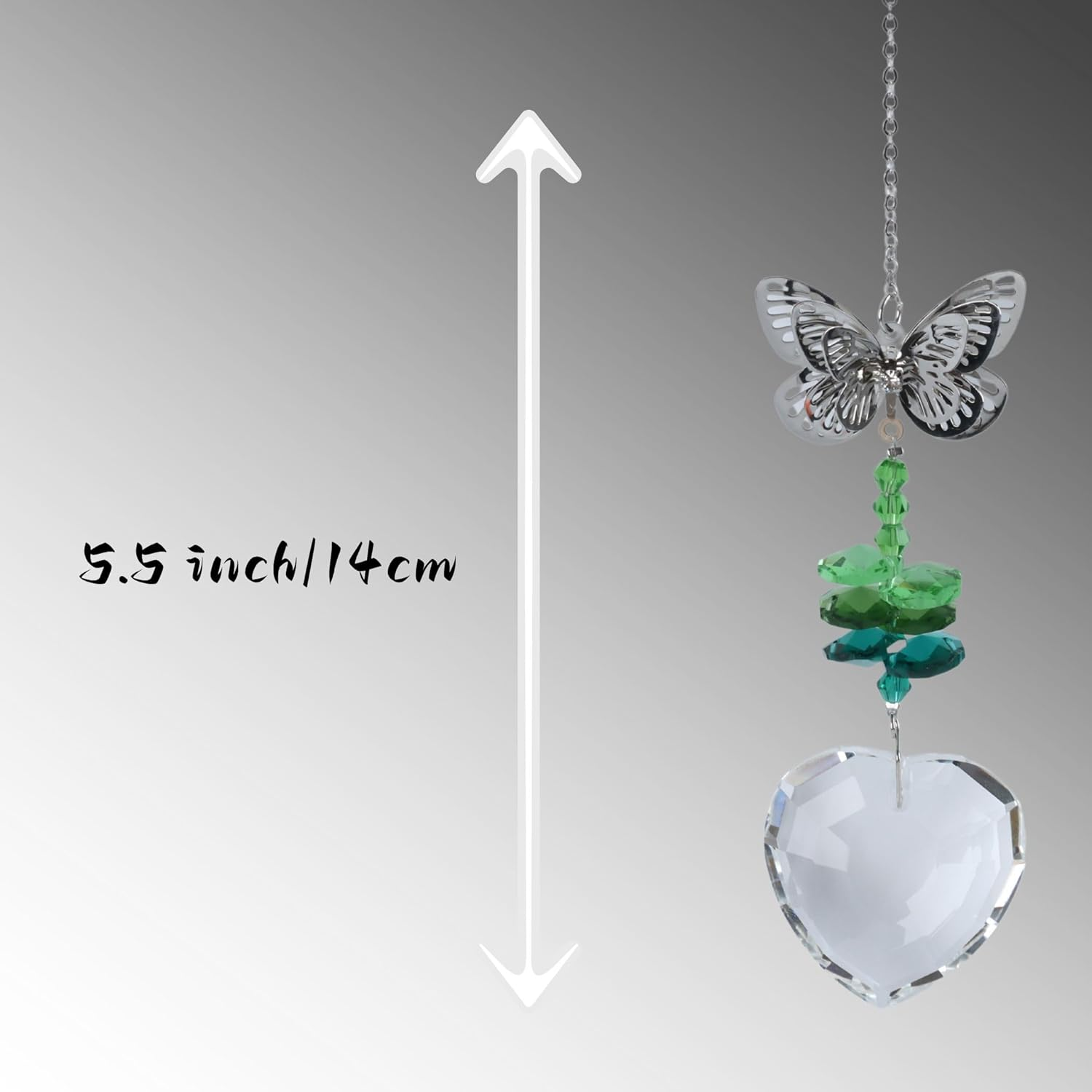 Crystal Sun Catcher for Car, Car Charms Rear View Mirror, Butterfly Hanging Ornamentcar Sparkling Crystal Prism Decor, Cars Accessories for Women