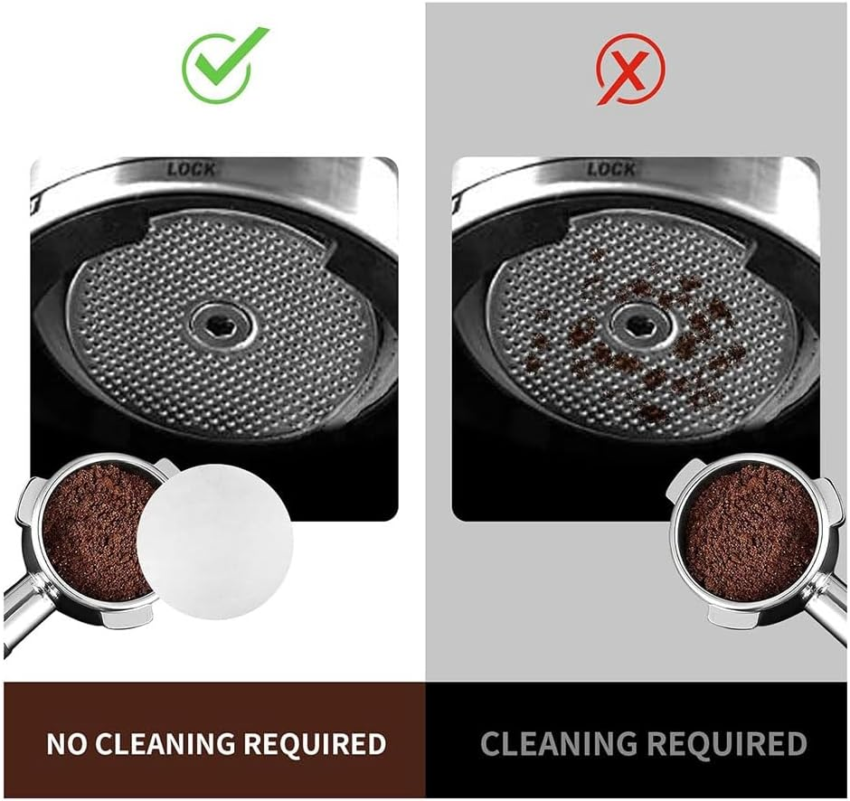 Veumoie Espresso Filter Paper 58Mm-800Pcs Unbleached Coffee Paper Filter for Espresso Machine - Portafilter Espresso Filters Easy Install Easy to Use image number 1