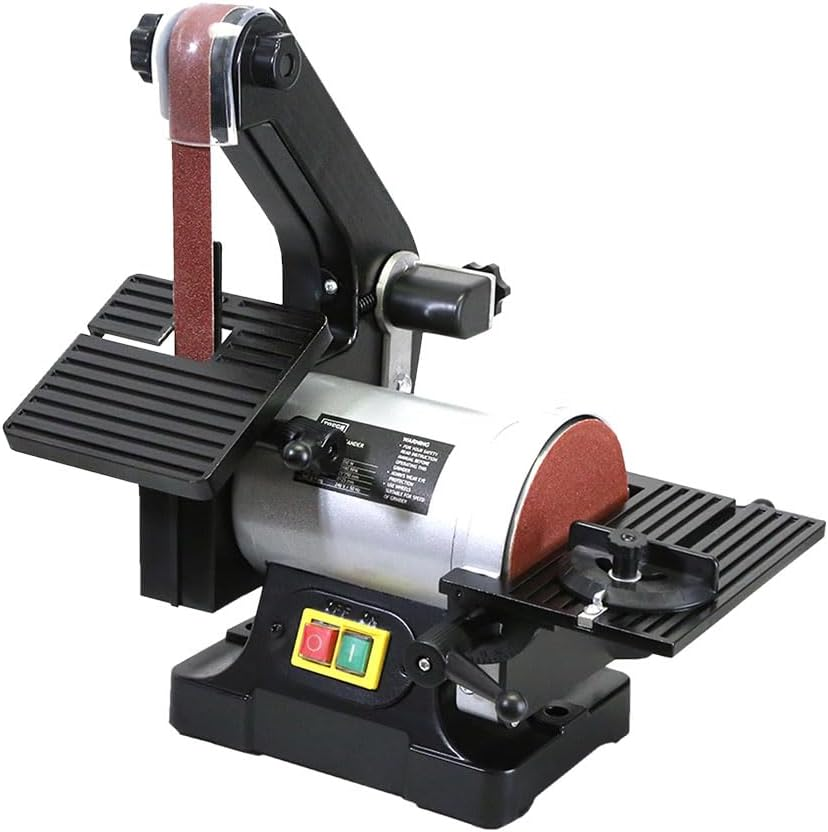Vertical Belt & Disc Sander Combo Bench Grinder 350W 25Mm Linisher 125Mm Sanding image number 4