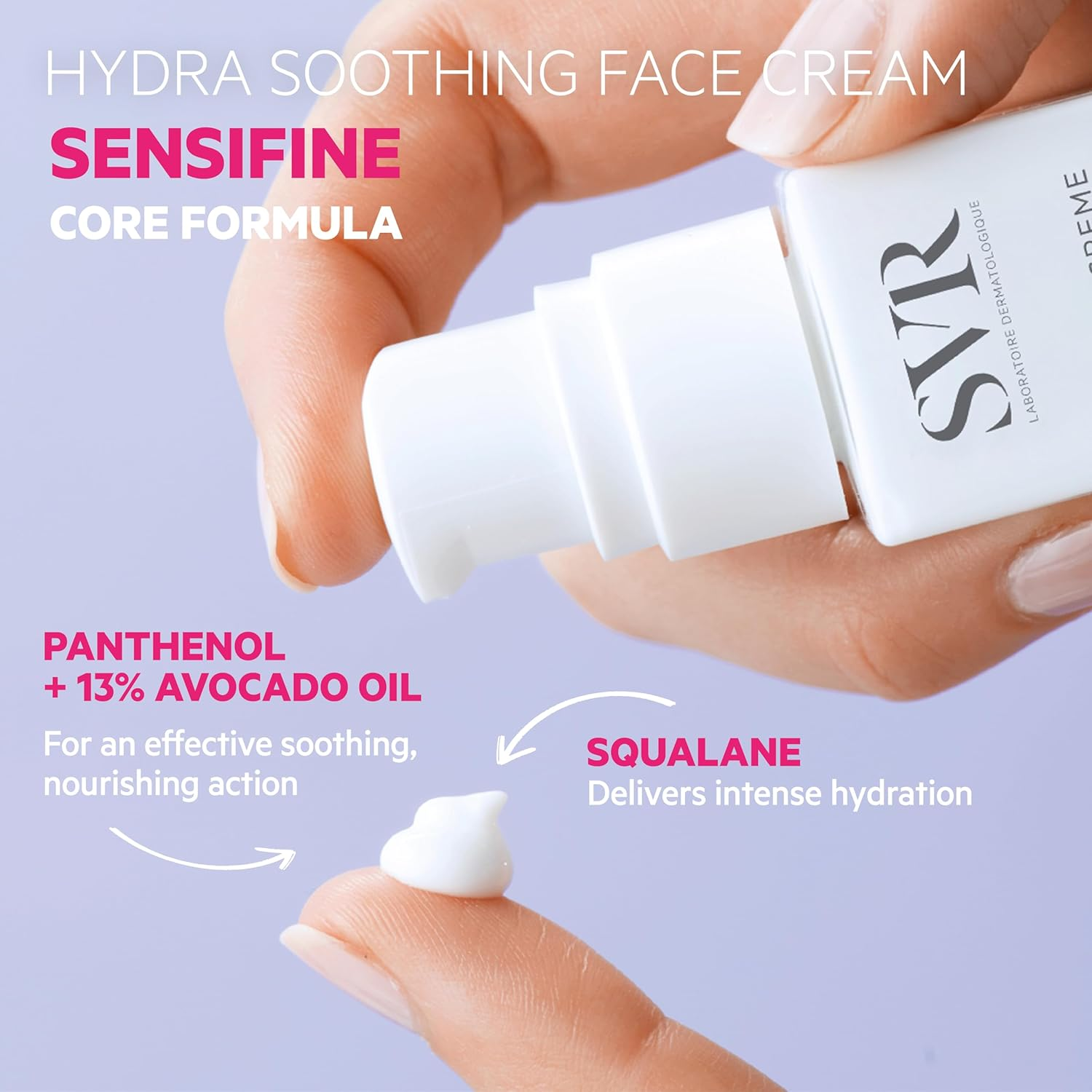 SVR SENSIFINE Hydra Soothing Face Cream for Balanced-Dry, Sensitive Skin, 40 Ml image number 2