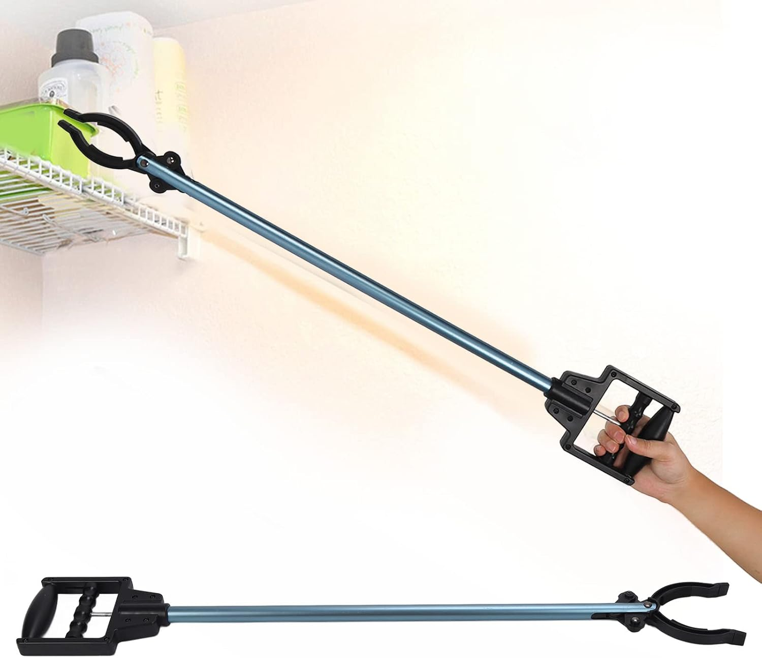 Portable Grabber Reacher Tool, Durable Aluminum Alloy Long Grabber Tool, Lightweight Trash Picker Stick, Garbage Reaching Assist Tool for Elderly, Factories, Hospitals image number 1