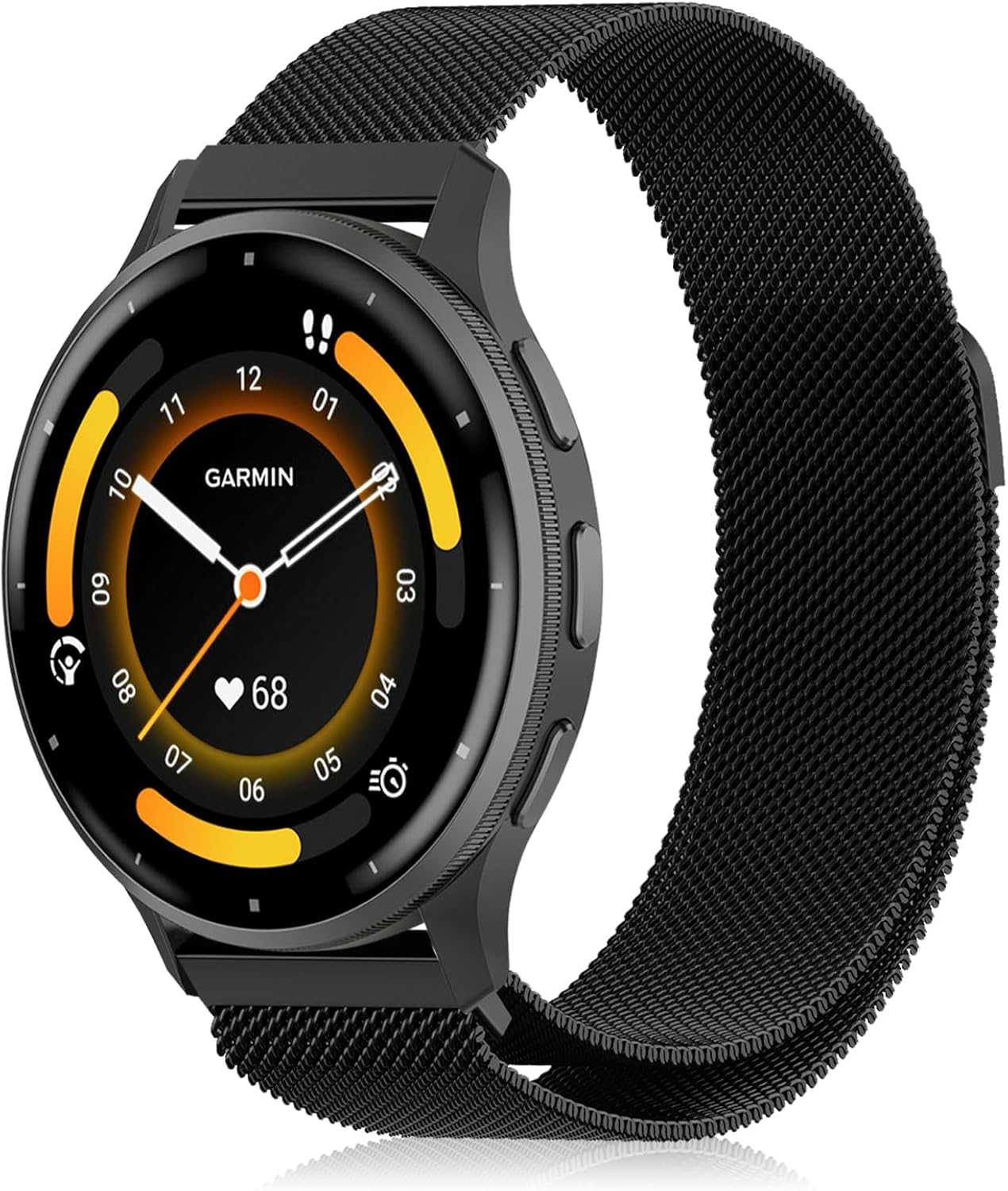 Yealred 22 Mm Metal Watch Strap Compatible with Garmin Forerunner 570 47Mm/Venu 3 45 Mm/V&iacute;voactive 4, Magnetic Replacement Band Compatible with Garmin Forerunner 265/255 / 255 Music