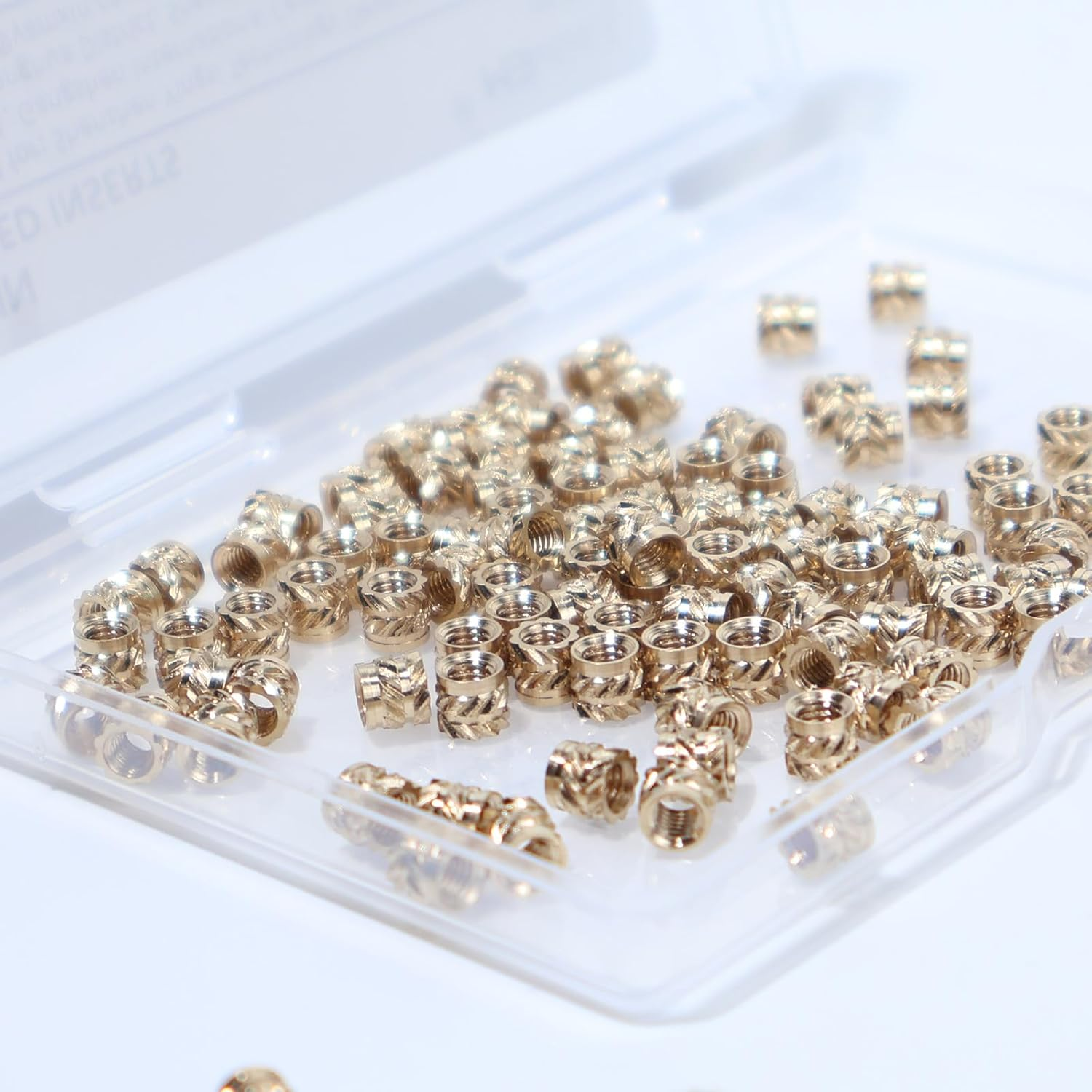 M3 Heat Set Threaded Inserts, M3X4X4.5Mm, 100 Pieces, Brass Knurled Nuts for 3D Printing & Plastic Parts image number 6