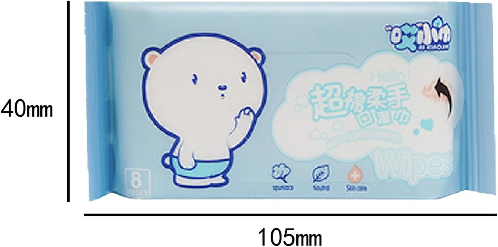 Fenteer 24Pcs Wet Wipes Portable Wet Tissue Flushable Face Cleaning Wipes Travel Wipes Hand and Face Wipes for Adults Home Daily Use image number 5