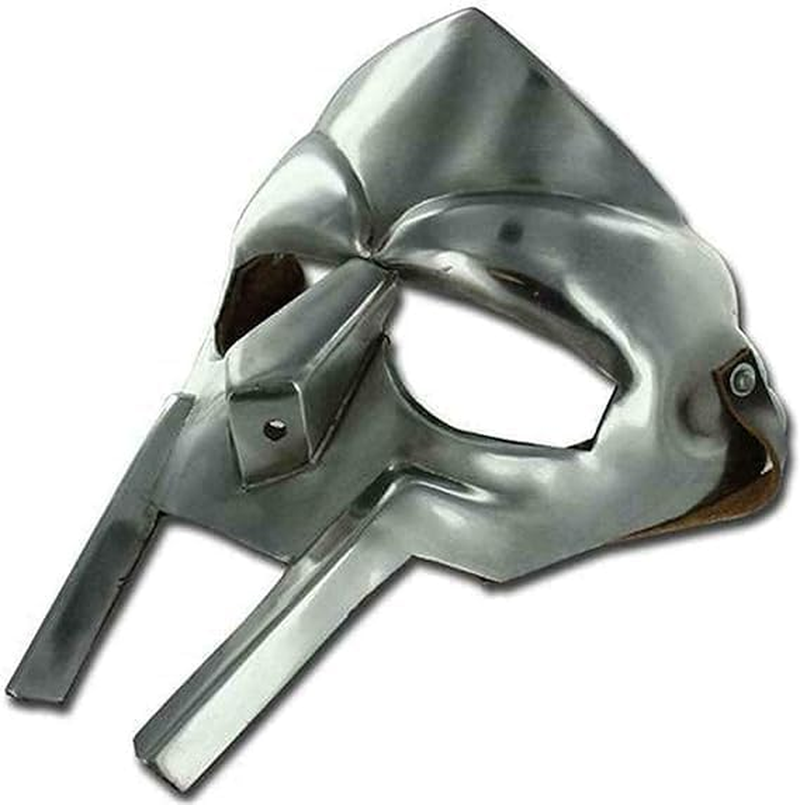MF Doom Gladiator Mask Mad-Villain 18G Mild Steel Face Armour Medieval Armour image number 2