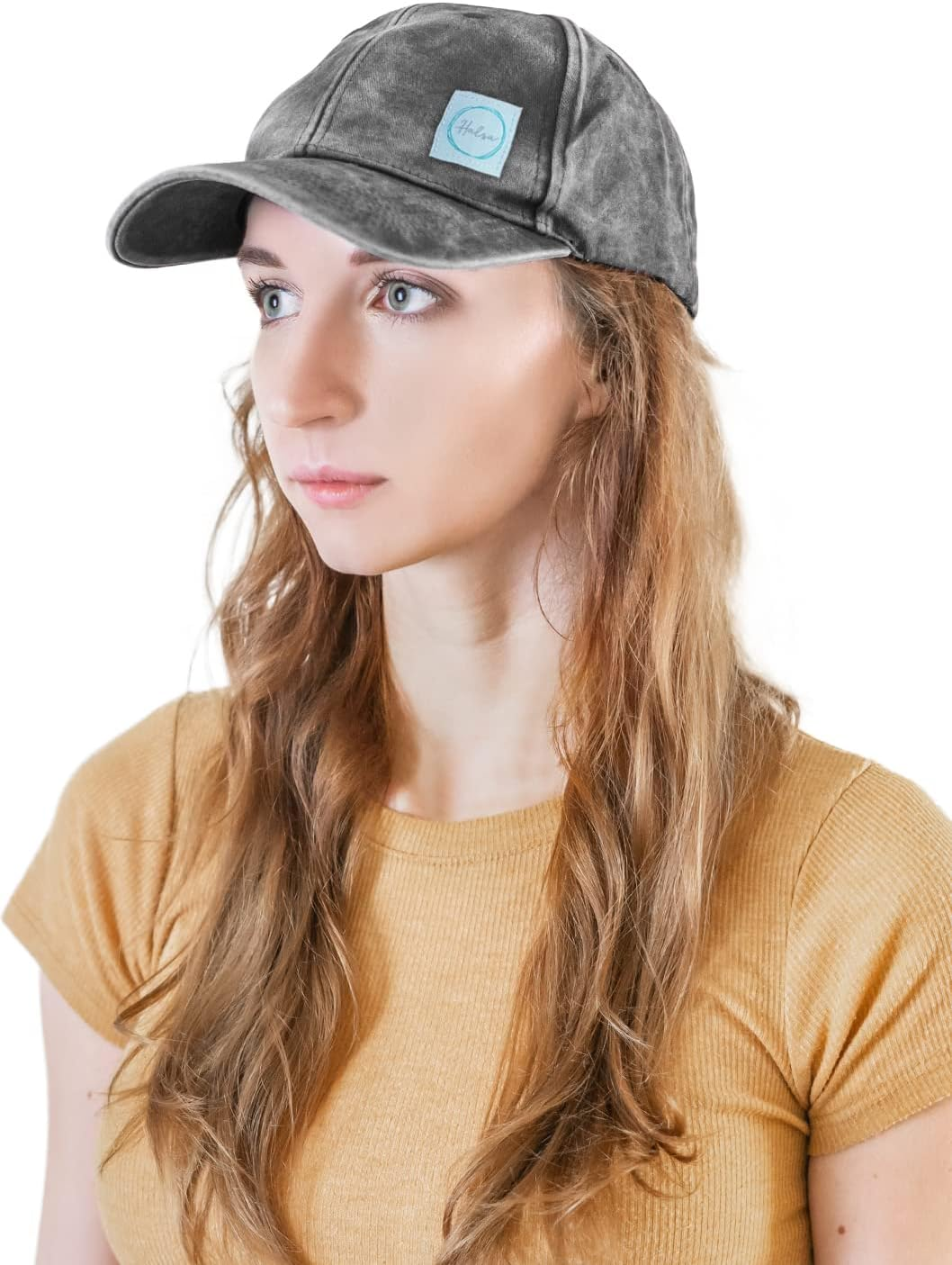 EMF Protection Hat, Baseball Cap. Washed, Faded, Structured anti Radiation Hat with EMF RF Radiation Shielding Silver Fabric