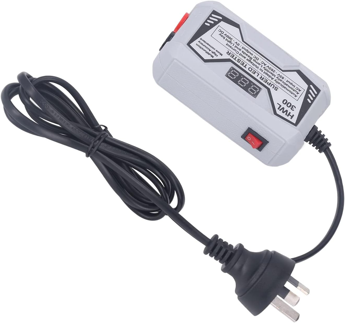 Super LED Tester, 85‑265V 18W Portable Adjustable Voltage Non Electric Shock Real Time Digital Display Automatic Detection TV Backlight Tester for Inspection (AU Plug) image number 1