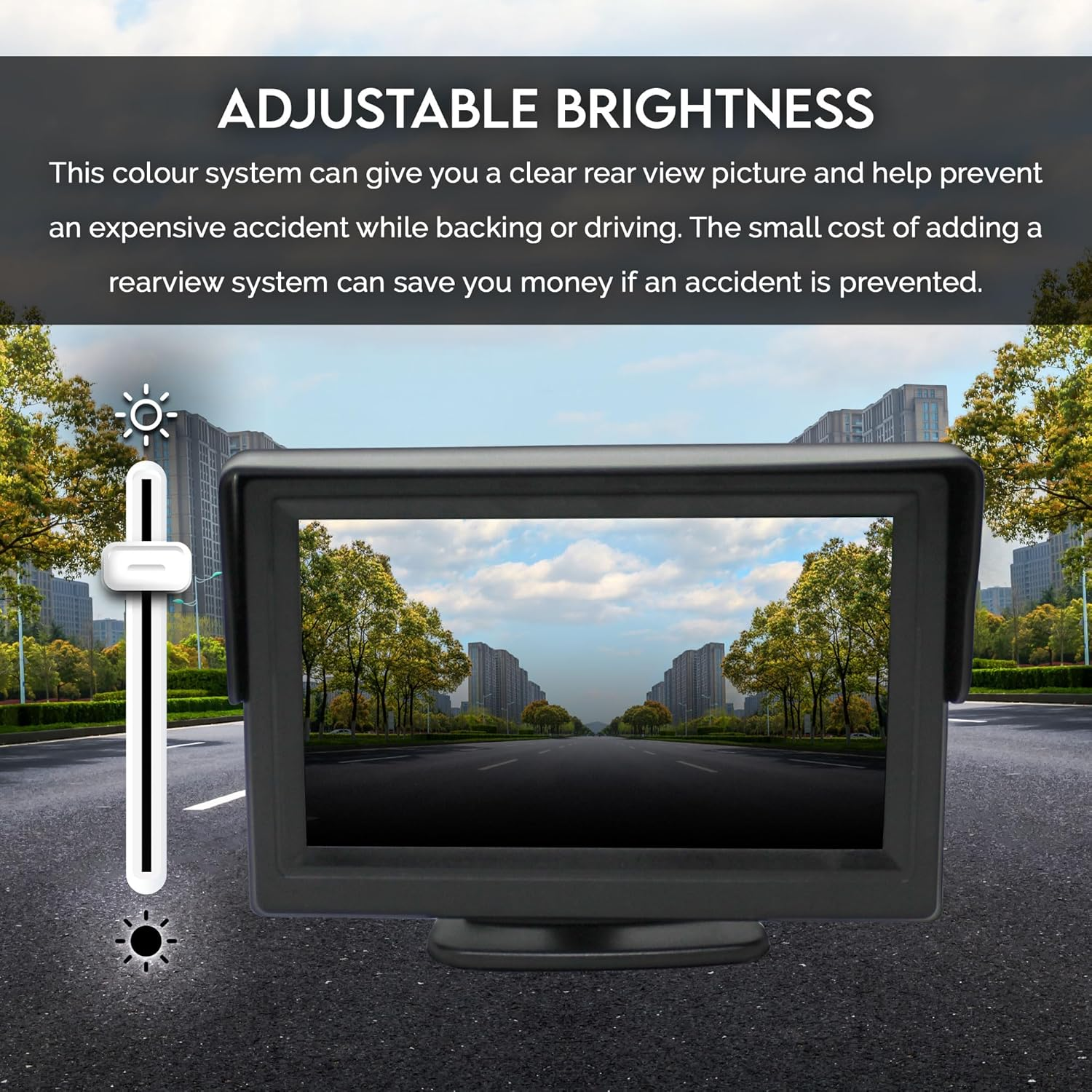 Wireless Reversing Reverse Camera for Car Rearview Cam Kit Elinz 4.3&rdquo; LCD Monitor 12V Colour IR Night Vision CMOS 2 AV Inputs 170 Degree Wide View Angle Waterproof IP68 Sedan UTE Van SUV image number 6