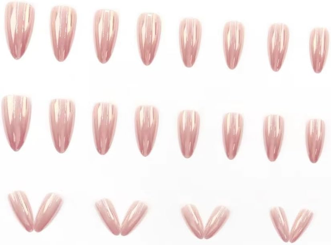 Sandanfine Pressing Style Fake Nails, Reusable Fake Nails, Fake Nails, Minimalist Fake Nails, Fashionable Fake Nails, with Press on Nail Adhesive10 image number 4