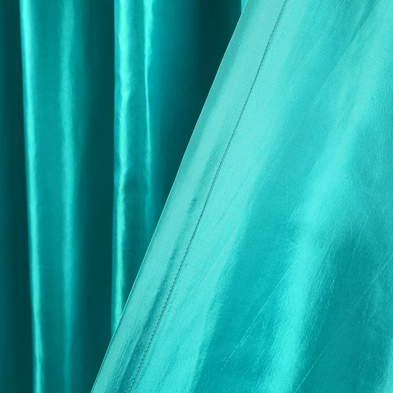 Lush Decor Circle Dream Window Curtains Panel Set for Living, Dining Room, Bedroom (Pair), 54" W X 63" L, Turquoise