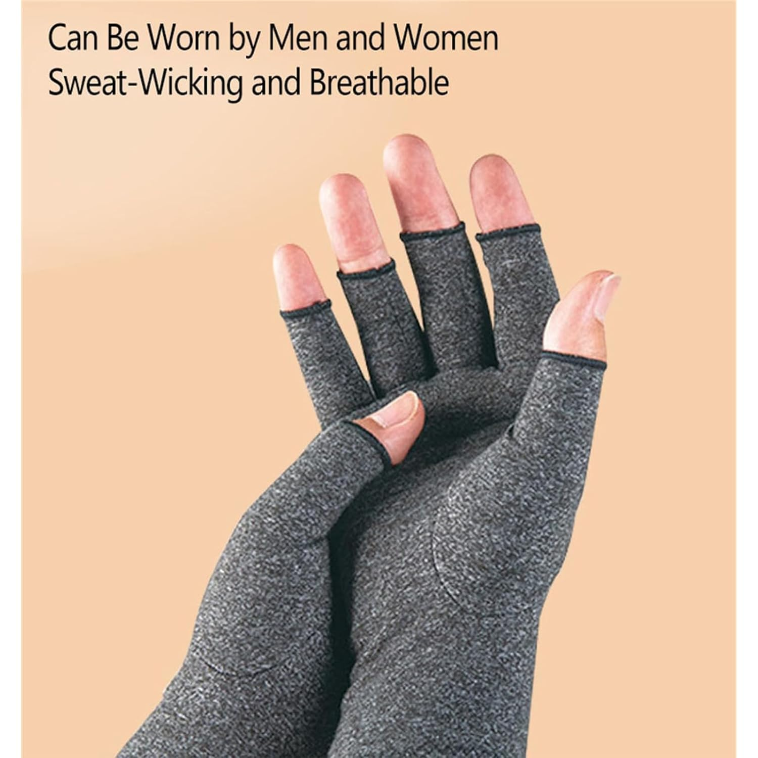 One Compress Bamboo Arthritis Gloves, Onecompress Bamboo Arthritis Gloves, Premium Onecompress Bamboo Gloves Men Women (2Pcsa,Large) image number 5