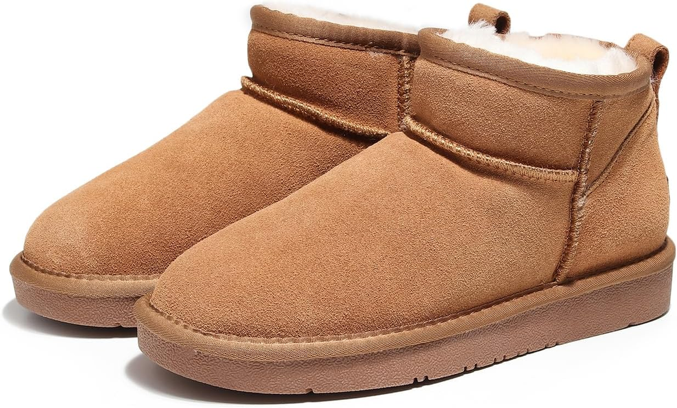 Best Gift Choice UGG 1978AUS Classic Ultra Mini Ankle Boots-Australian Wool, Water-Resistant, Anti-Slip Winter Boots for Women, Super Warm and Comfort