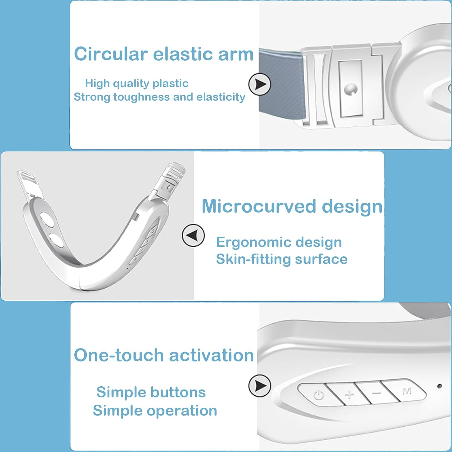 Electric V Face Machine, Double Chin Reducer with 6 Modes Shaping Massager, Facial Slimming Anti-Wrinkle Massager to Lighten Face Lines image number 4