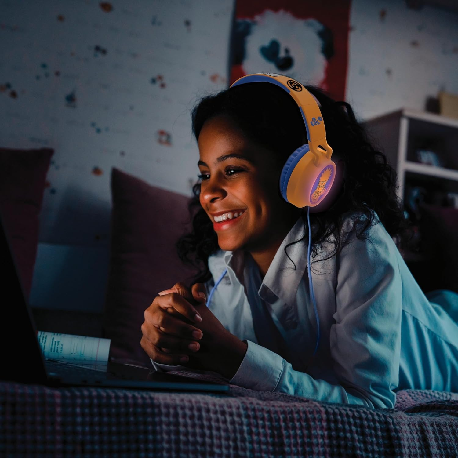 Lexibook, 3D Naruto Design Bluetooth&reg; and Wired Foldable Headphones with Safe Volume Limitation