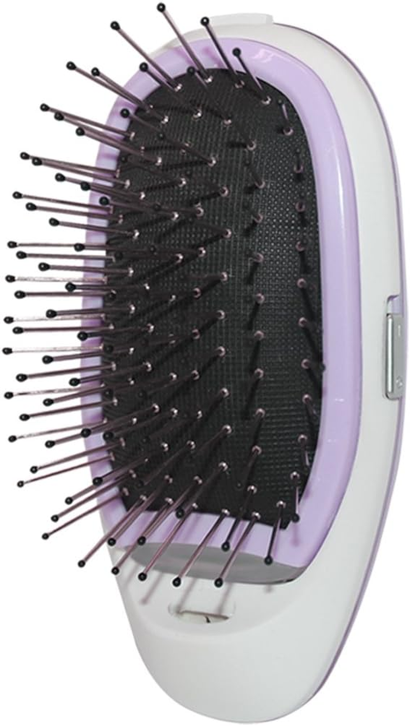 Todo Straightening Ionic Hair Brush Instant Smooth Silky Hair Stainless Steel Lavender image number 2