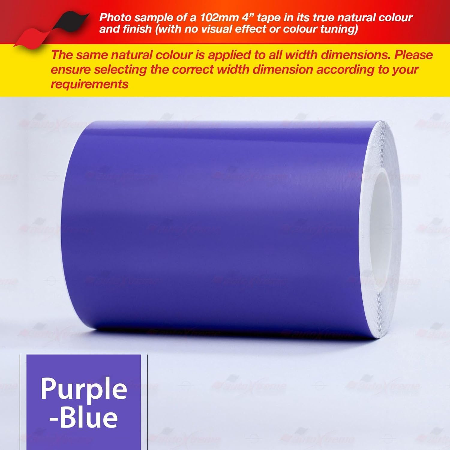 203Mm | 8.0", Purple-Blue, Self-Adhesive Vinyl Pin Stripe Line Decal Sticker Tape, Length 9.80M | 32Ft, Suitable for Cars, Vans, Motorcycles, Bikes, Models, Tuning & Styling