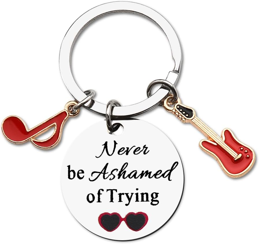 Inspirational Birthday Gifts for Music Lovers Keychain Gifts Forn Singers Musicia Guitar Piano Player Gifts for Friend Bestie