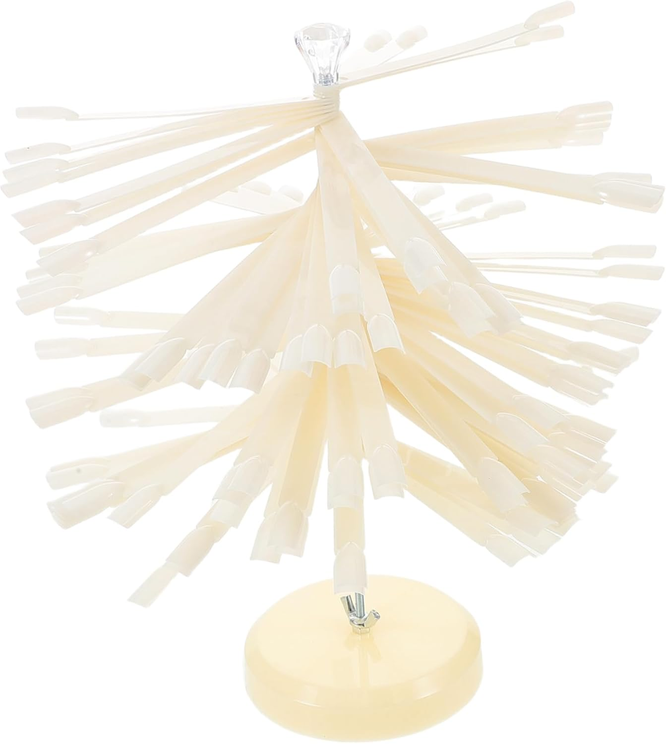 Minkissy Nail Art Display Stand Spiral Nail Art Chart Gel Polish Spiral Rack Sturdy for Salon