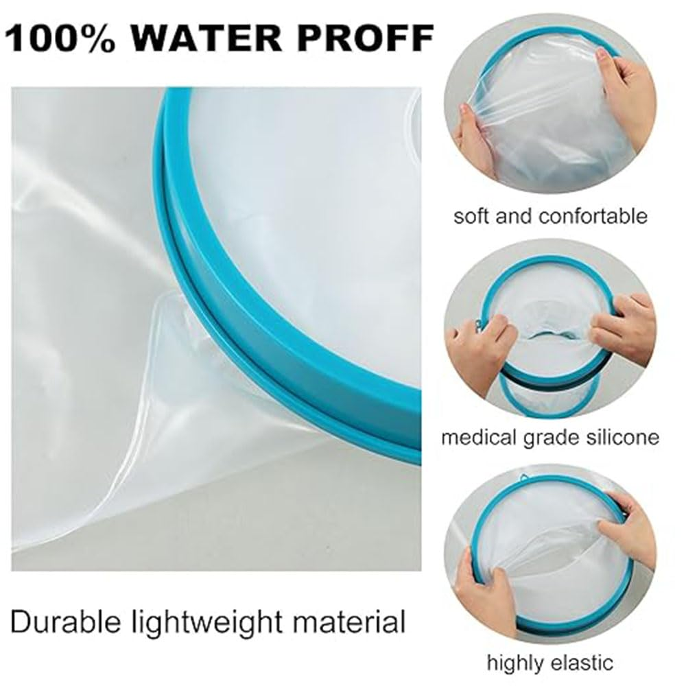 Arm Cast Bandage Protector Waterproof Sealed Cover for Adult Bath Shower, Keep Wounds & Burns Dry, Hands Elbow Reusable Blue Soft Comfortable (Adult Elbow) image number 5