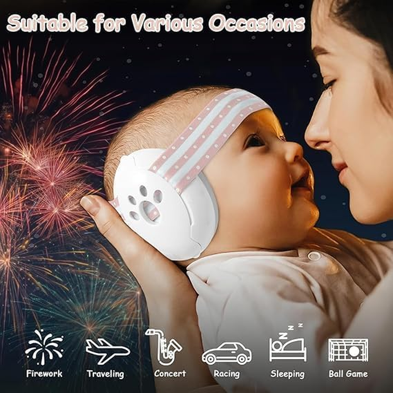Baby Ear Muffs Noise Protection (0-36 Months) - Adjustable Noise Cancelling Headphones for Infants, Sleep, Travel & Loud Events - Soft, Bpa-Free Hearing Protection with 25Db Reduction image number 6