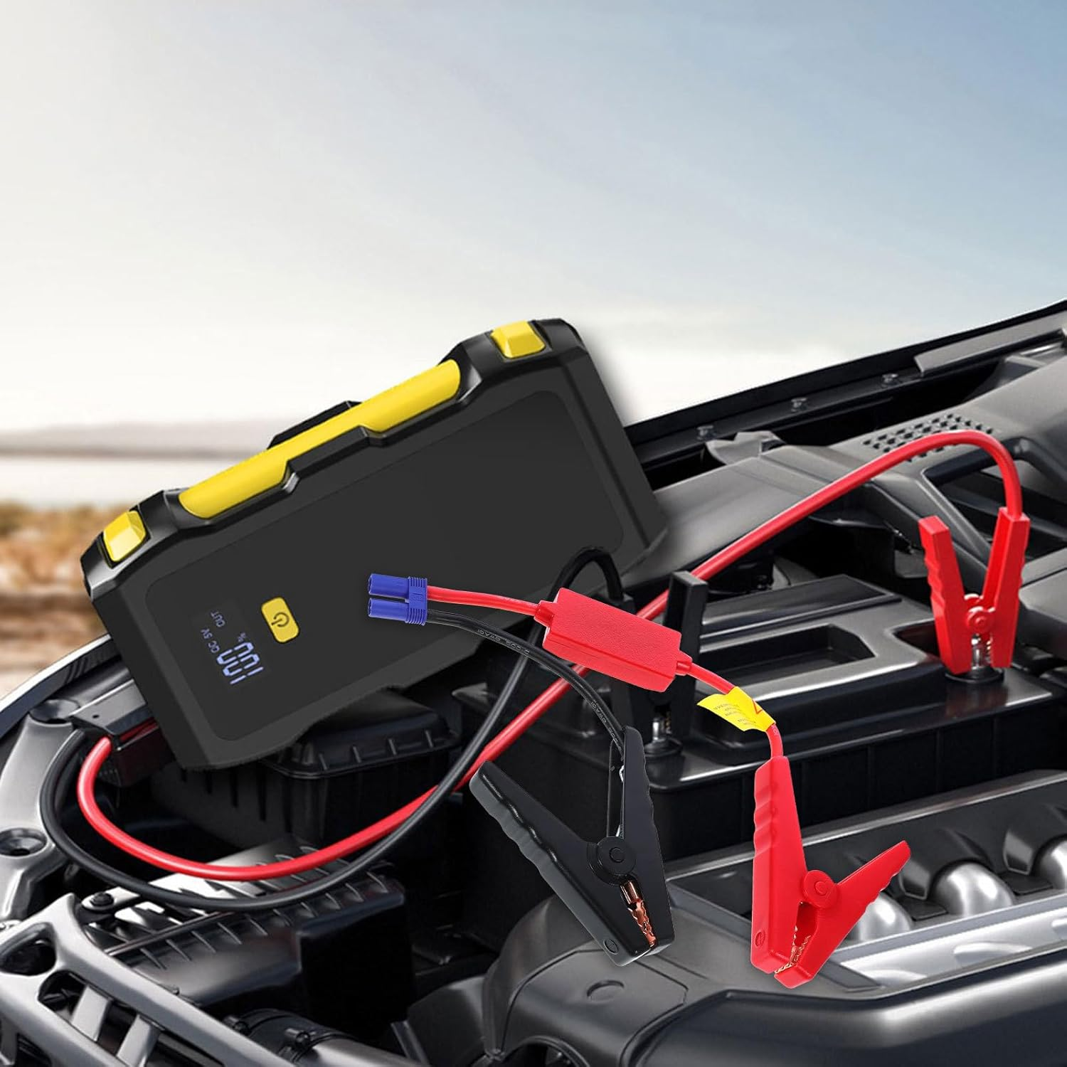 MUSISALY Car Jump Starter Clip Portable Battery Clamp with Safe Protection and Easy Carry for Vehicle Use image number 3