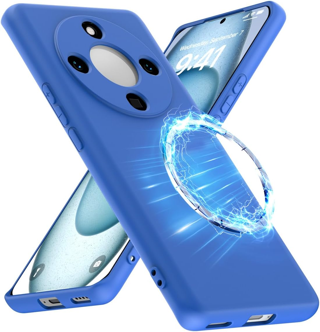 YUXING Case Compatible with Oppo Find X9 Pro 5G for Magsafe, Shockproof Silicone Case, Slim Full Protection Magnetic Mobile Phone Case, Black