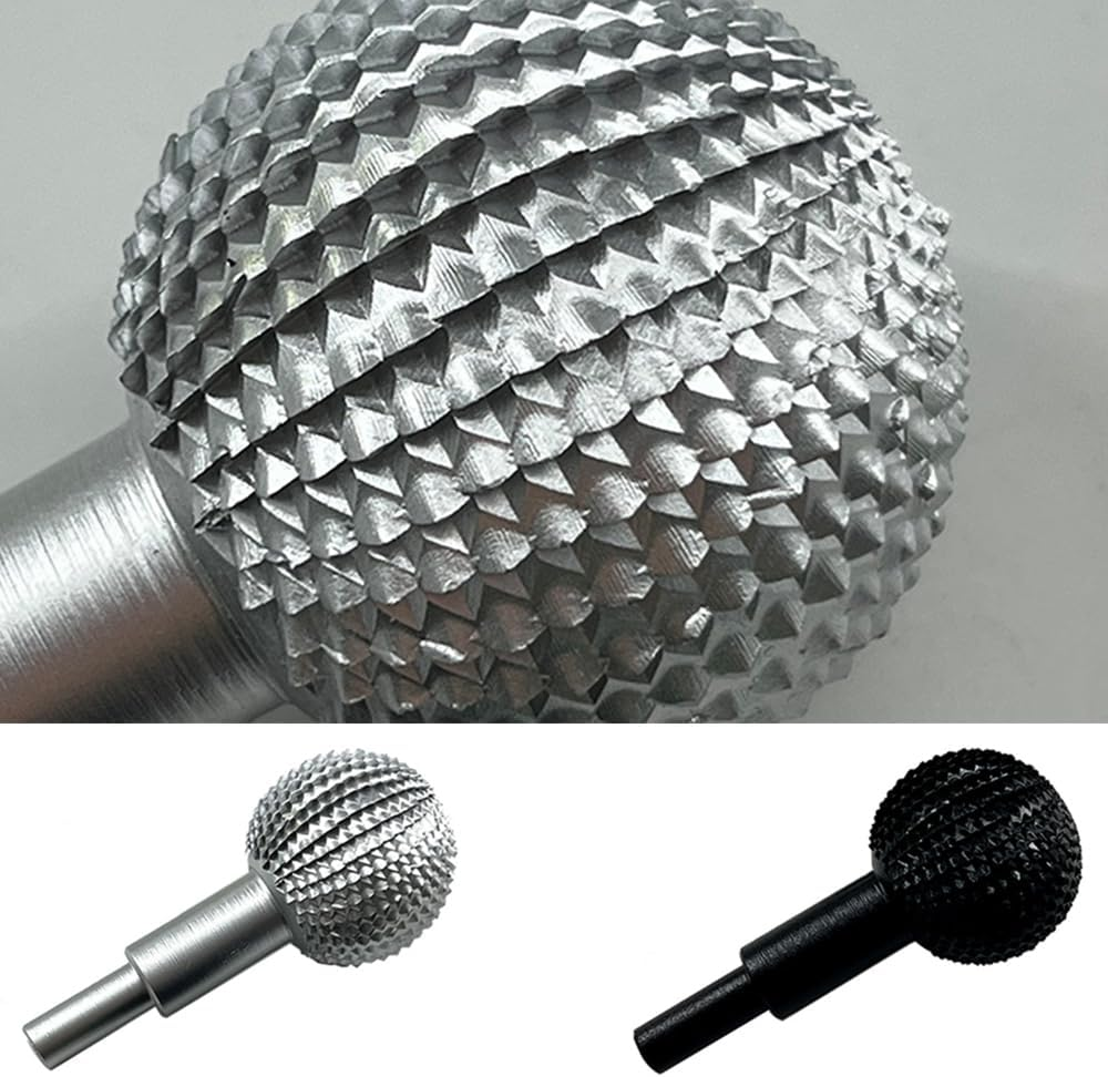 Ball Rotary Burr Rotary Grinding, Head Ball Gouge Power Carving Tools for Angle Grinder, Carving, Polishing, Angle Grinder Ball Grinding (Black) image number 3