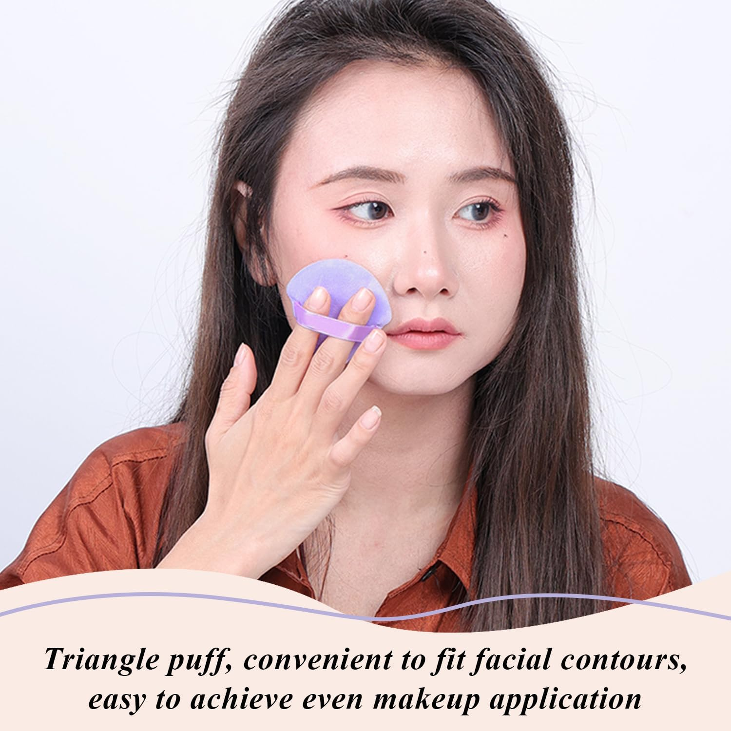 40 Pieces Triangle Puff, Make-Up Sponge, Mini Puff, Make-Up Tools, Portable Puff